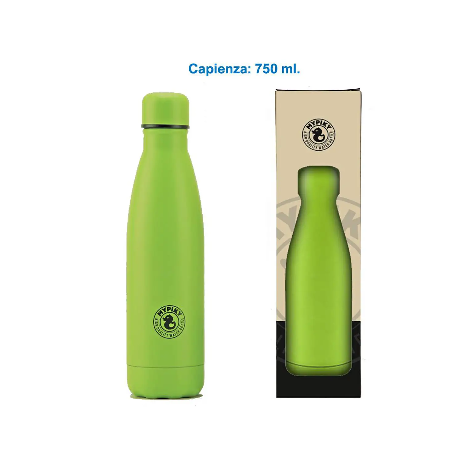 Borraccia Termica Verde Mela Mypiky 750 Ml - borracce