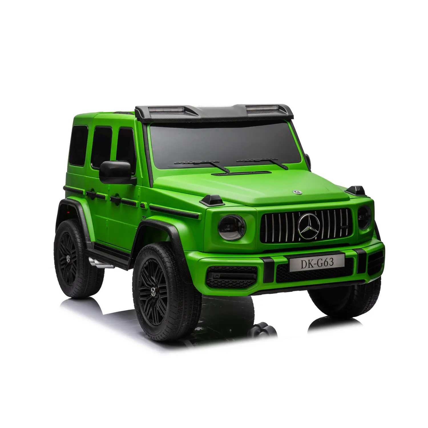 Auto elettrica per bambini Mercedes-Benz G63 con telecomando 2,4 Ghz Verde Opaco - auto