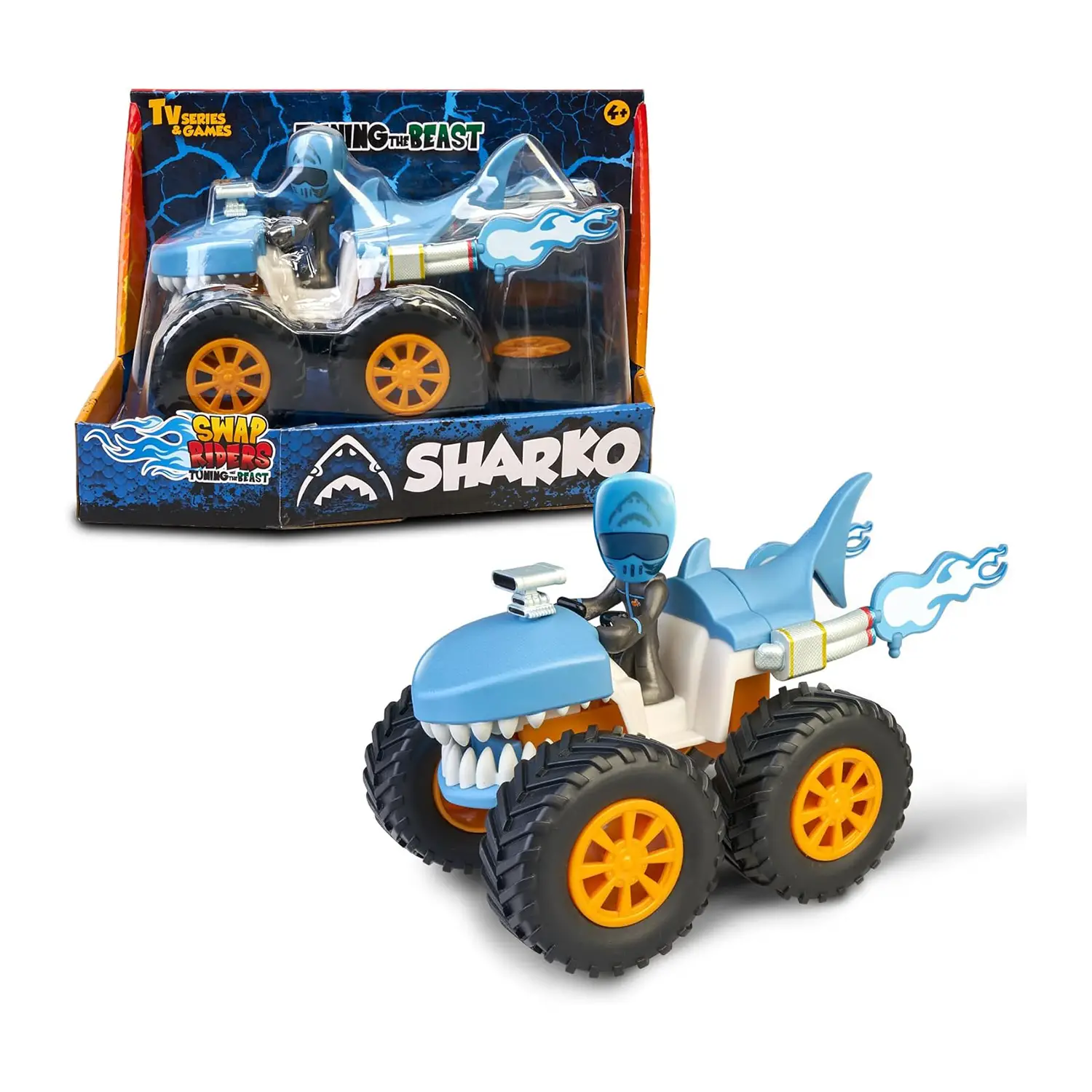 Swap Riders Quad Sharko - action figures ed accessori