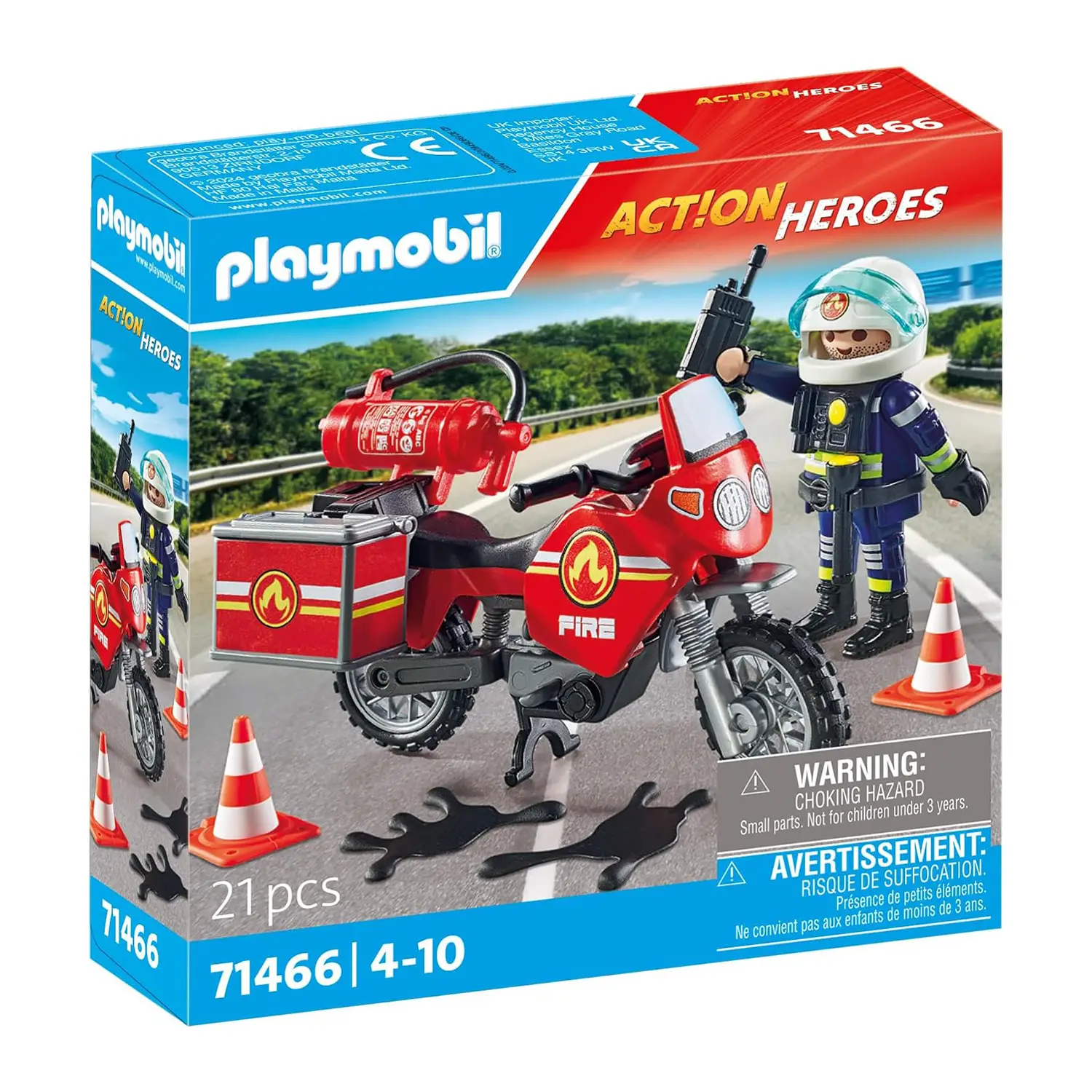 Playmobil Moto Dei Pompieri 71466 - playmobil