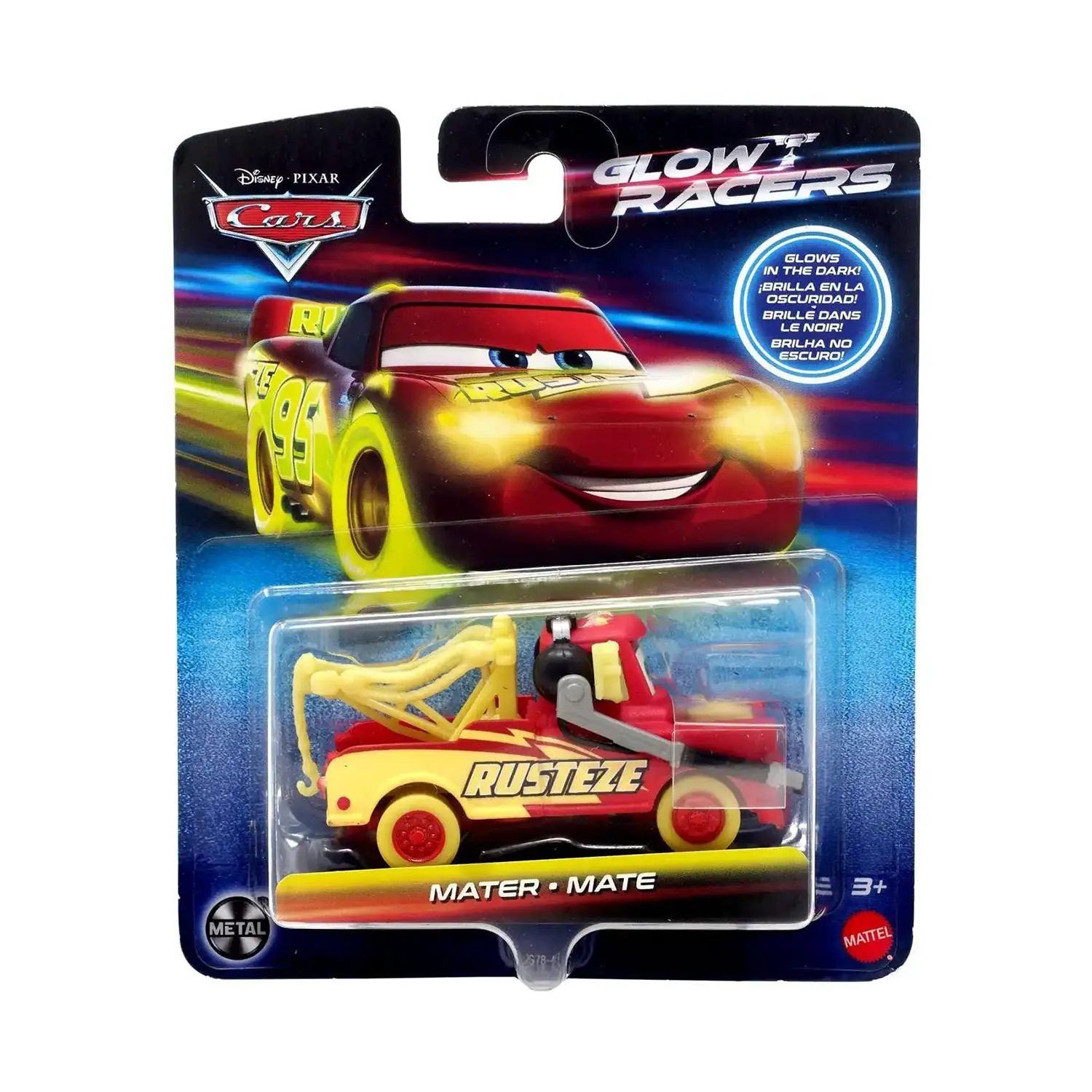Disney Pixar Cars Glow Racers - Dinoco Cruz Ramirez - modellini