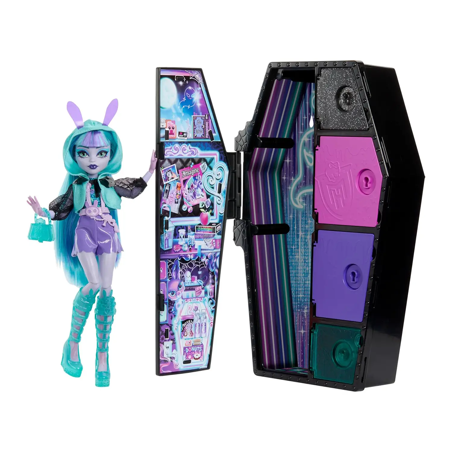 Monster High - Segreti da Brivido Neon Frights Twyla - collezionabili bambina