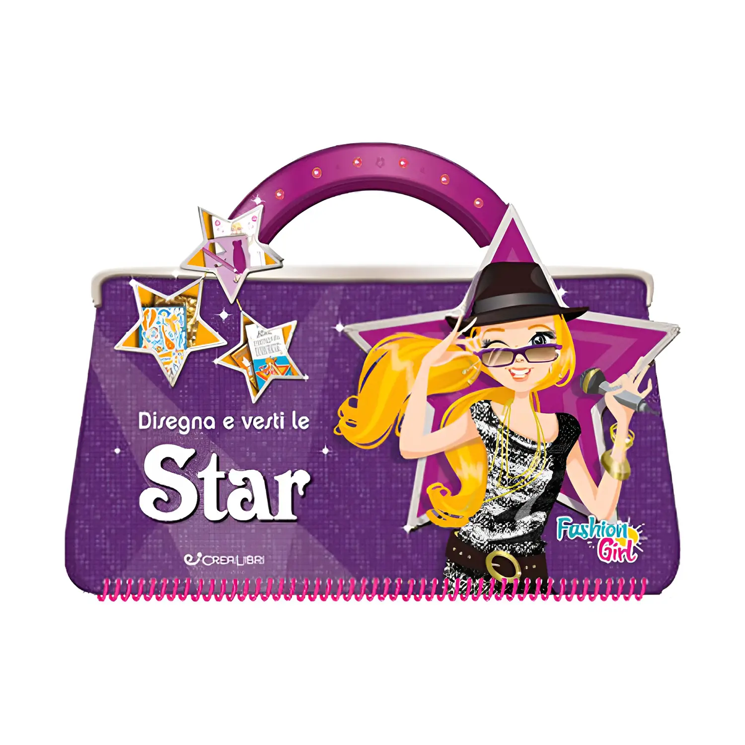 Disegna e vesti le star. Fashion girl. Con adesivi. - Prima biblioteca