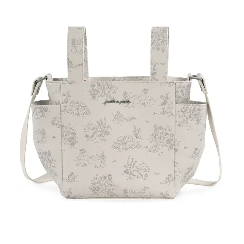 Borsa Crossbody Pasito A Pasito Toile De Jouy Cream - borse e zaini