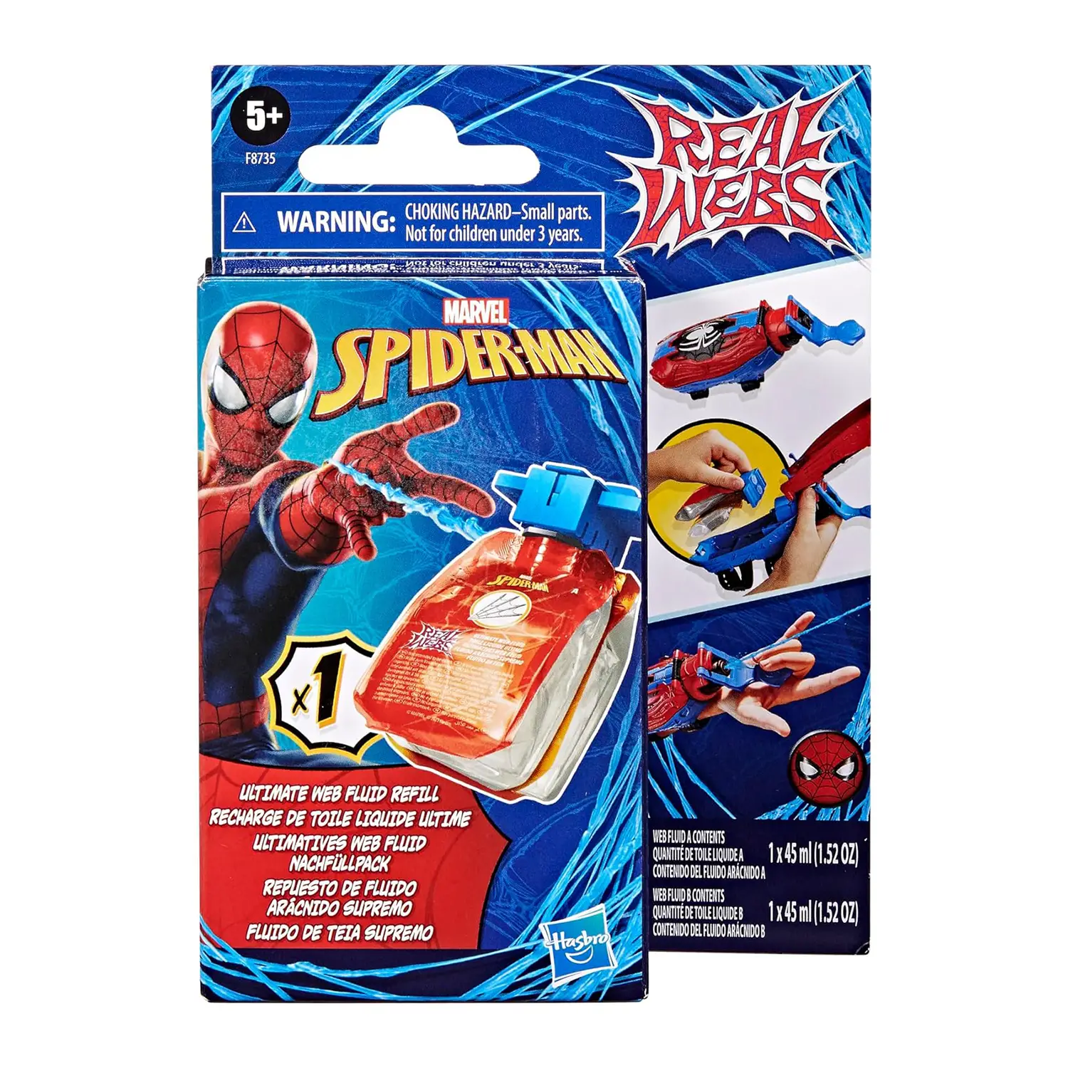 Spiderman Ricarica Ragnatele - action figures ed accessori