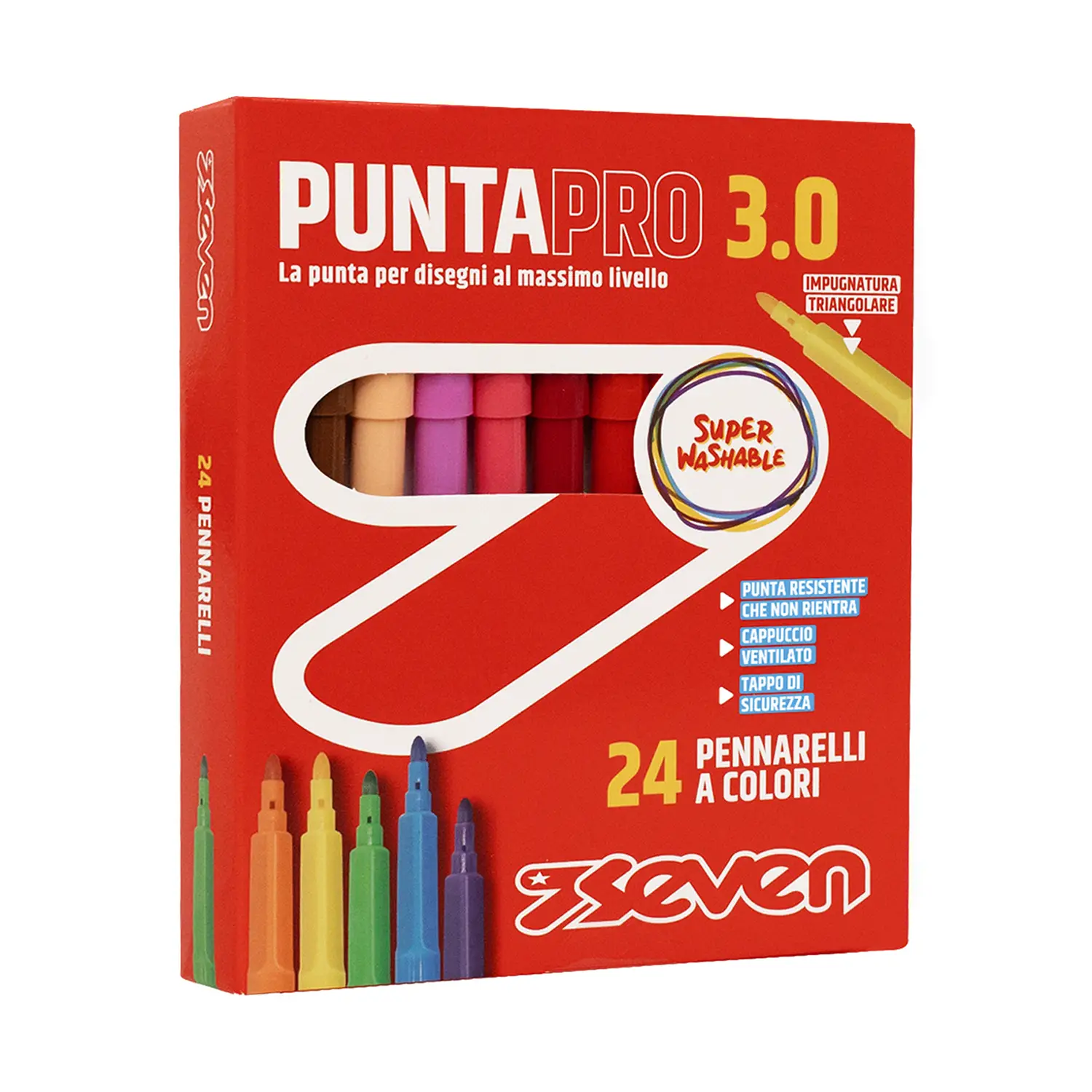 Pennarelli Puntapro 3.0 - Scatola da 24 Pz - Pennarelli