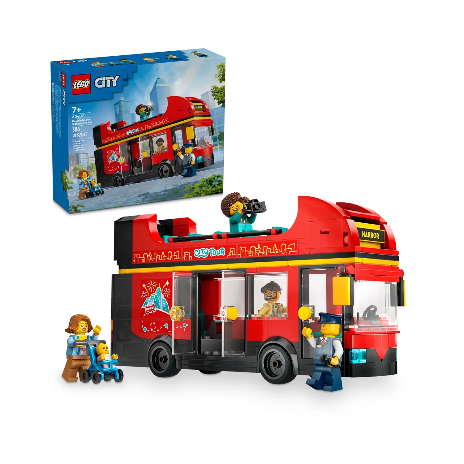Lego City - Autobus Turistico Rosso a Due Piani 60407 - lego