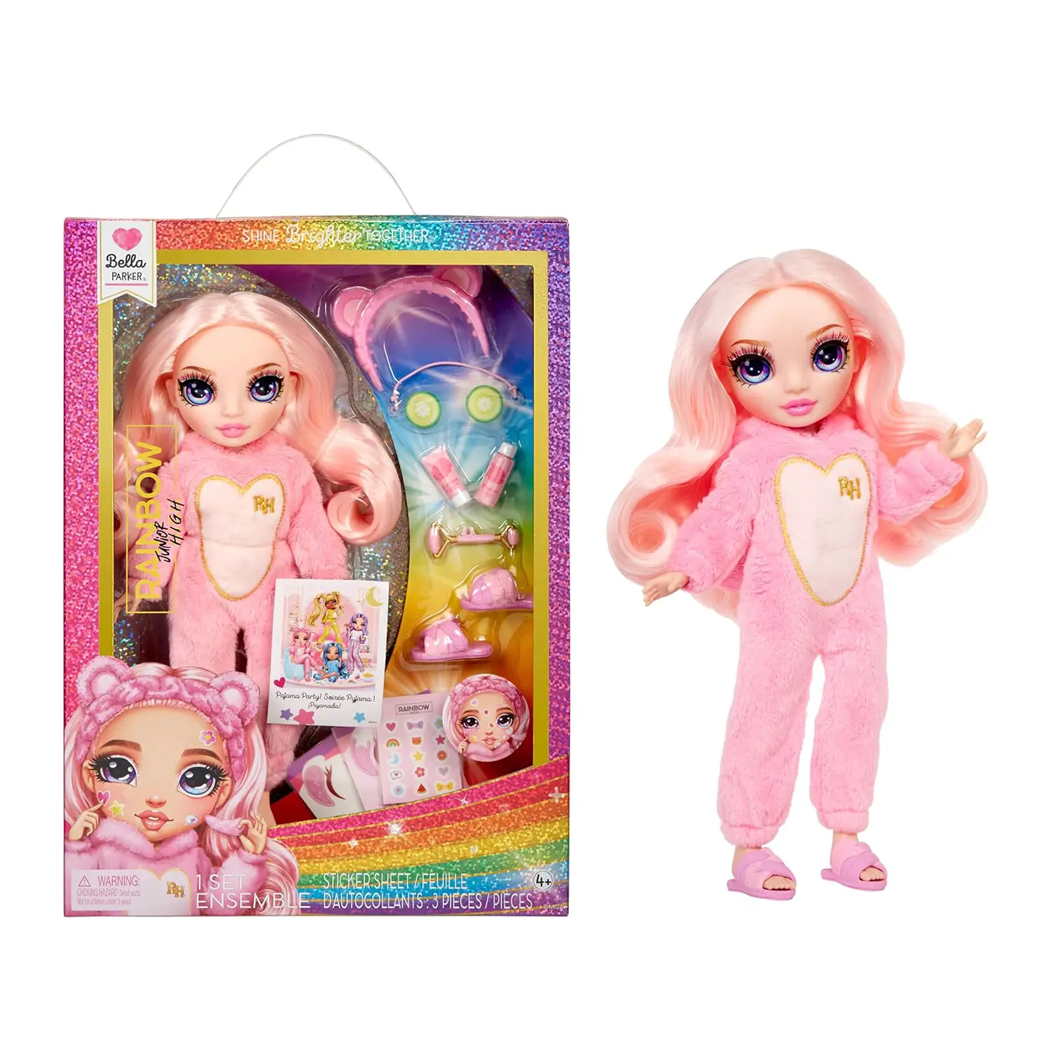 Junior High Pj Party Fashion Doll- Bella (Pink) - collezionabili bambina