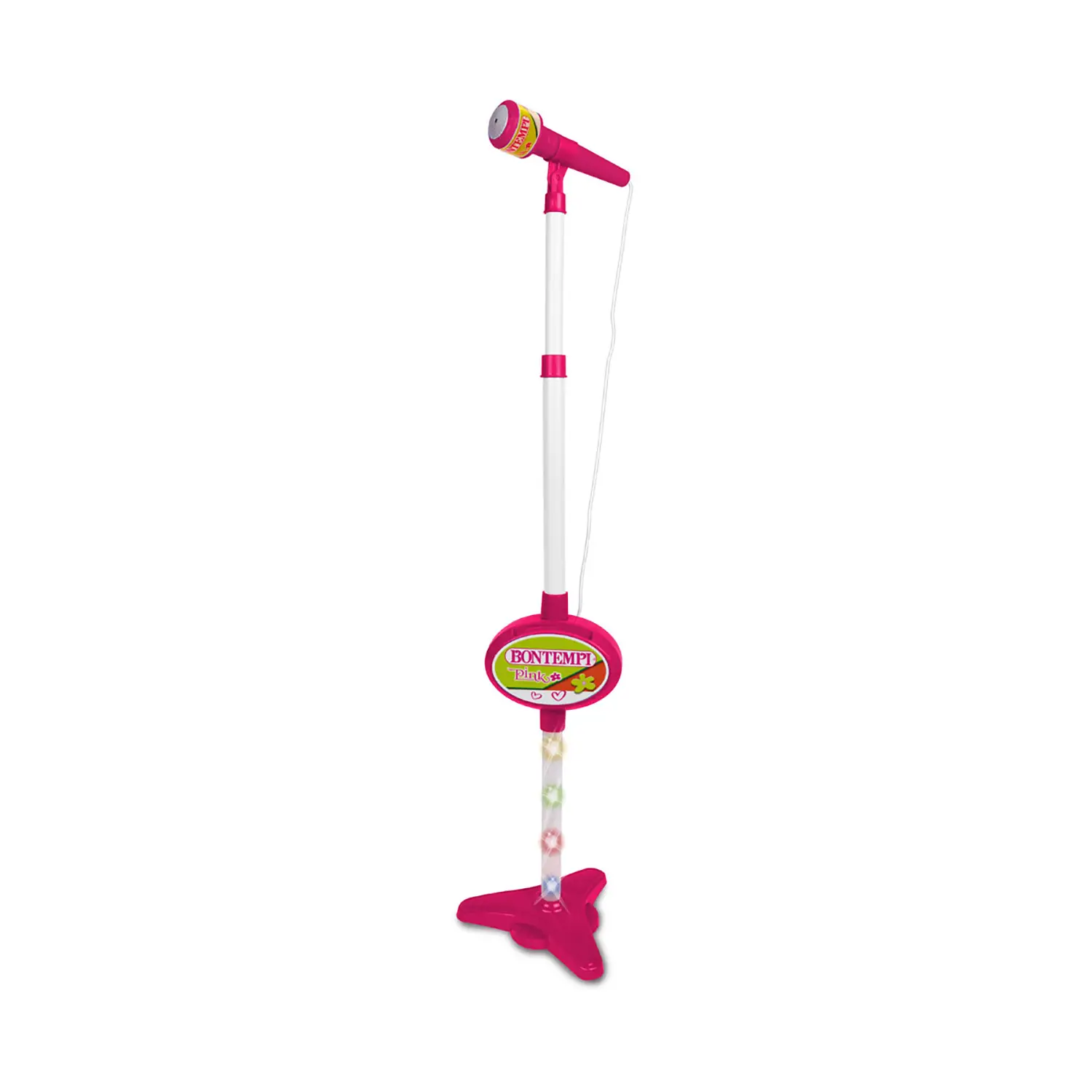 Microfono Rosa Da Palcoscenico Con Effetto Luci - musicali