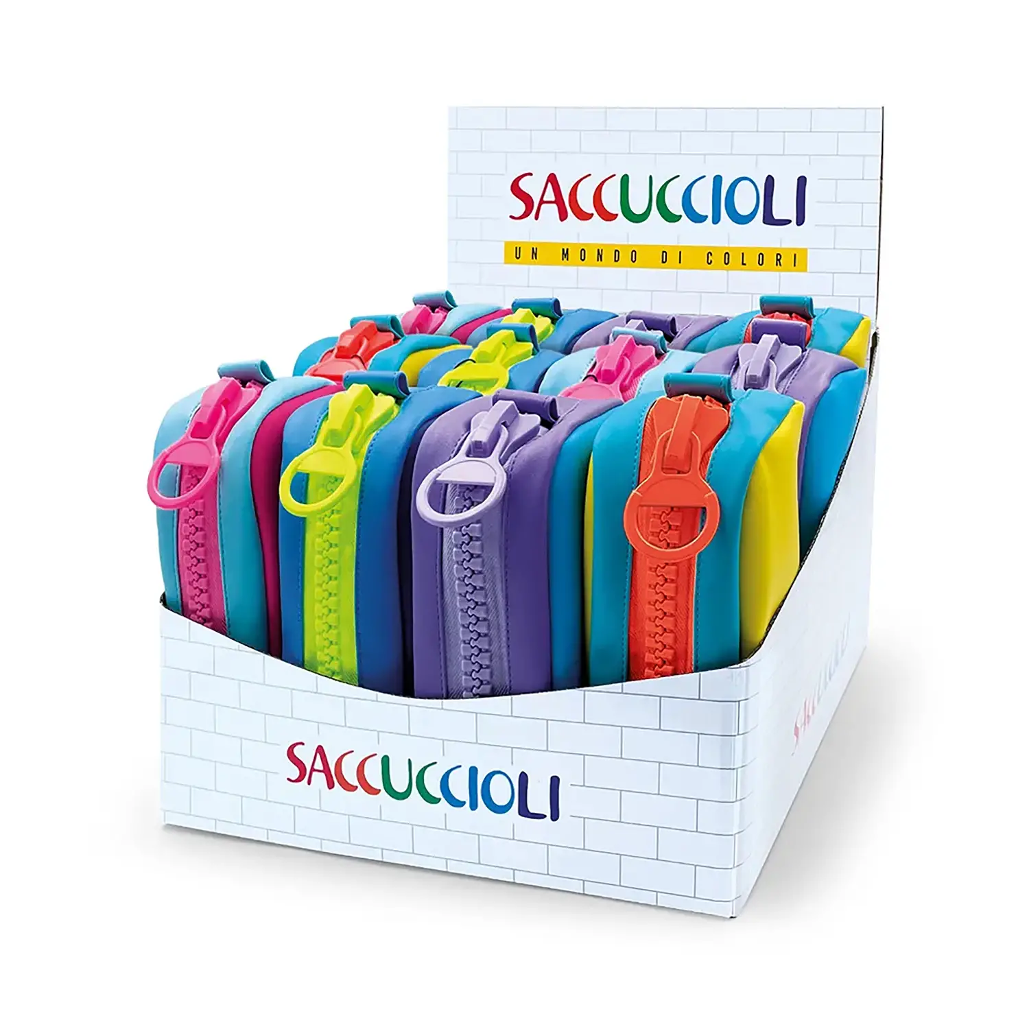 Astuccio Saccuccioli Zippy Colori Assortiti - bauletti tombolini bustine