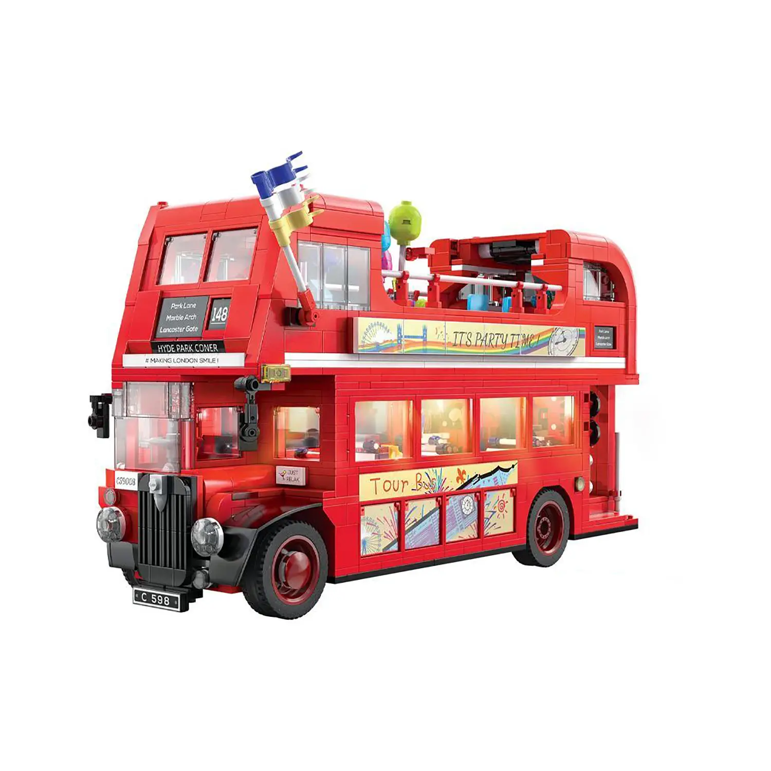 Cada Costruzioni London Vintage Tour Bus - 1770 pz - tematiche