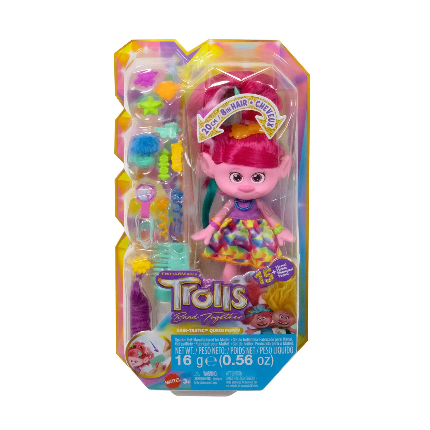 Trolls 3 Tutti Insieme Regina Poppy Hair-tastic - collezionabili bambina