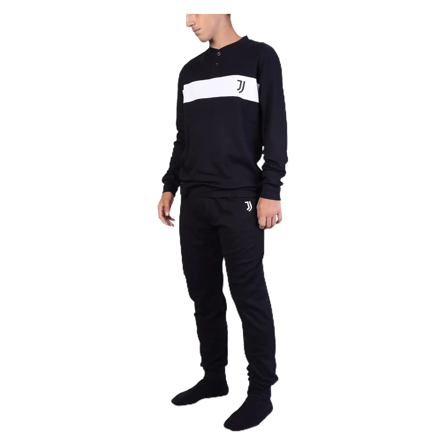 Pigiama Serafino Interlock Kids Juventus 4/5 Anni - biancheria casa