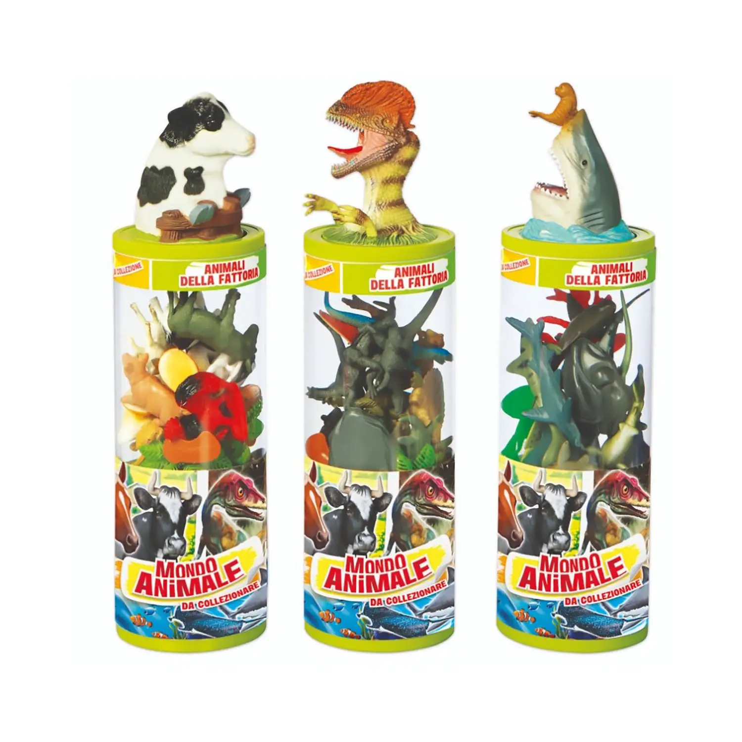 Cilindro Mondo Animale 3 Assortito - Animali
