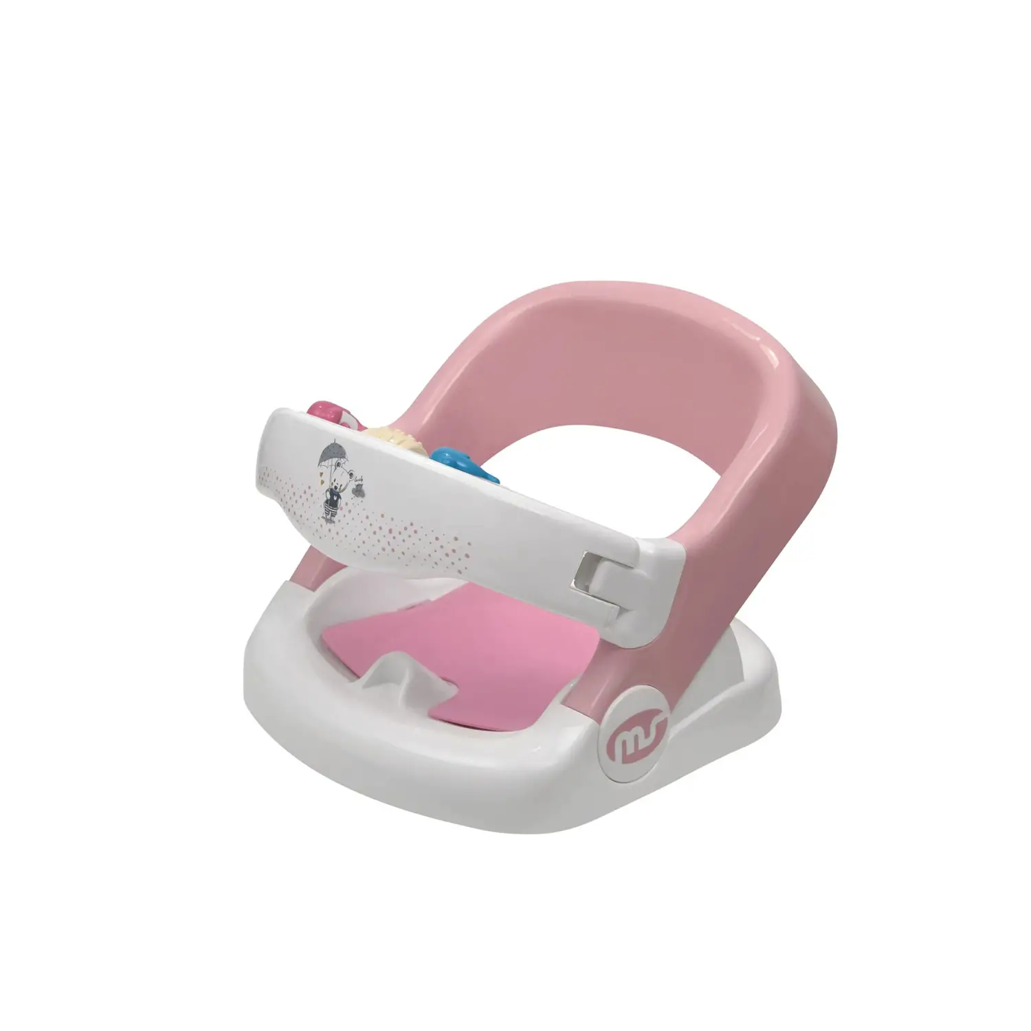 Sedile Per Bagnetto Girevole A 360° Rosa Reclinabile - accessori