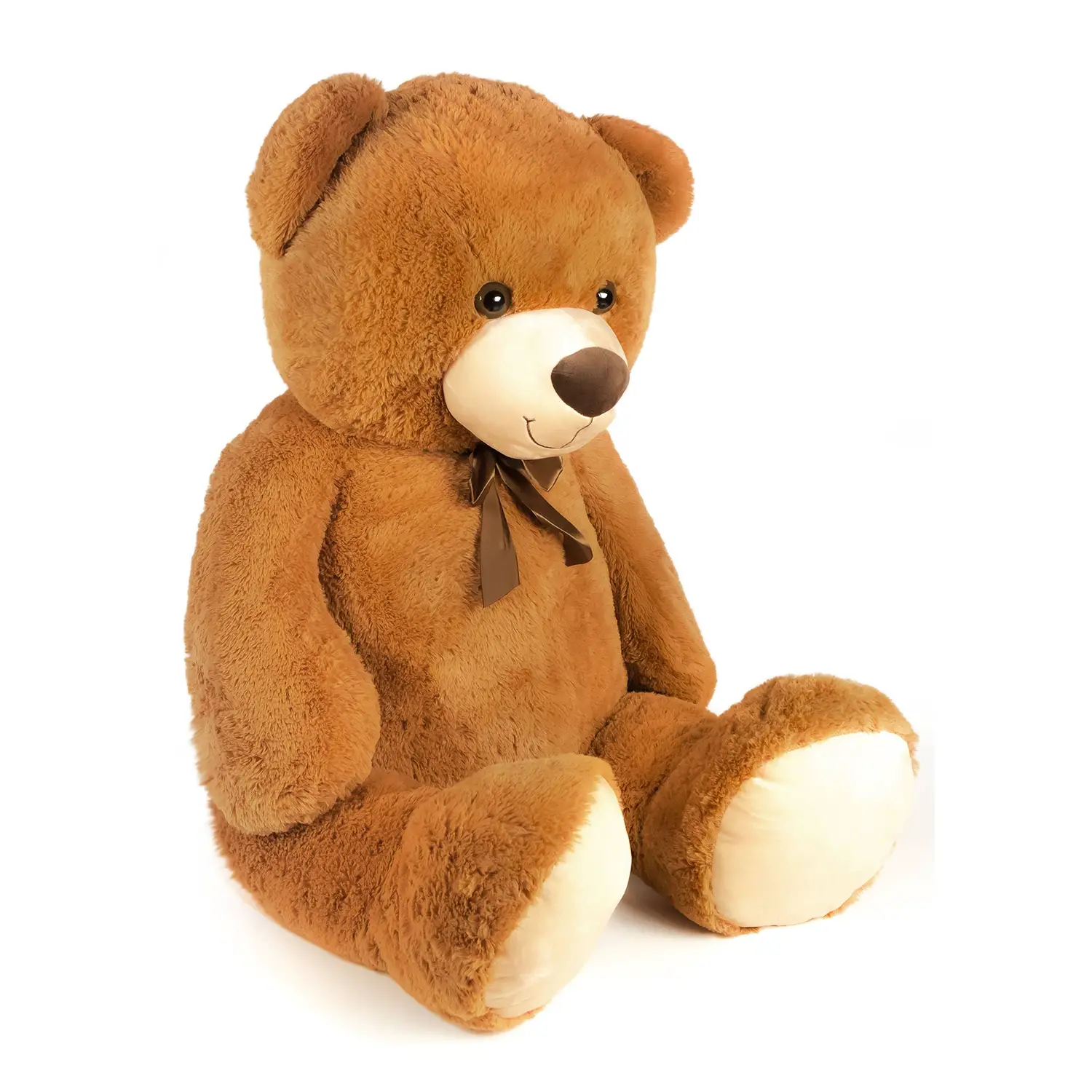 Peluche Orso Marrone 130cm. con Fiocco - peluches 0/36 mesi