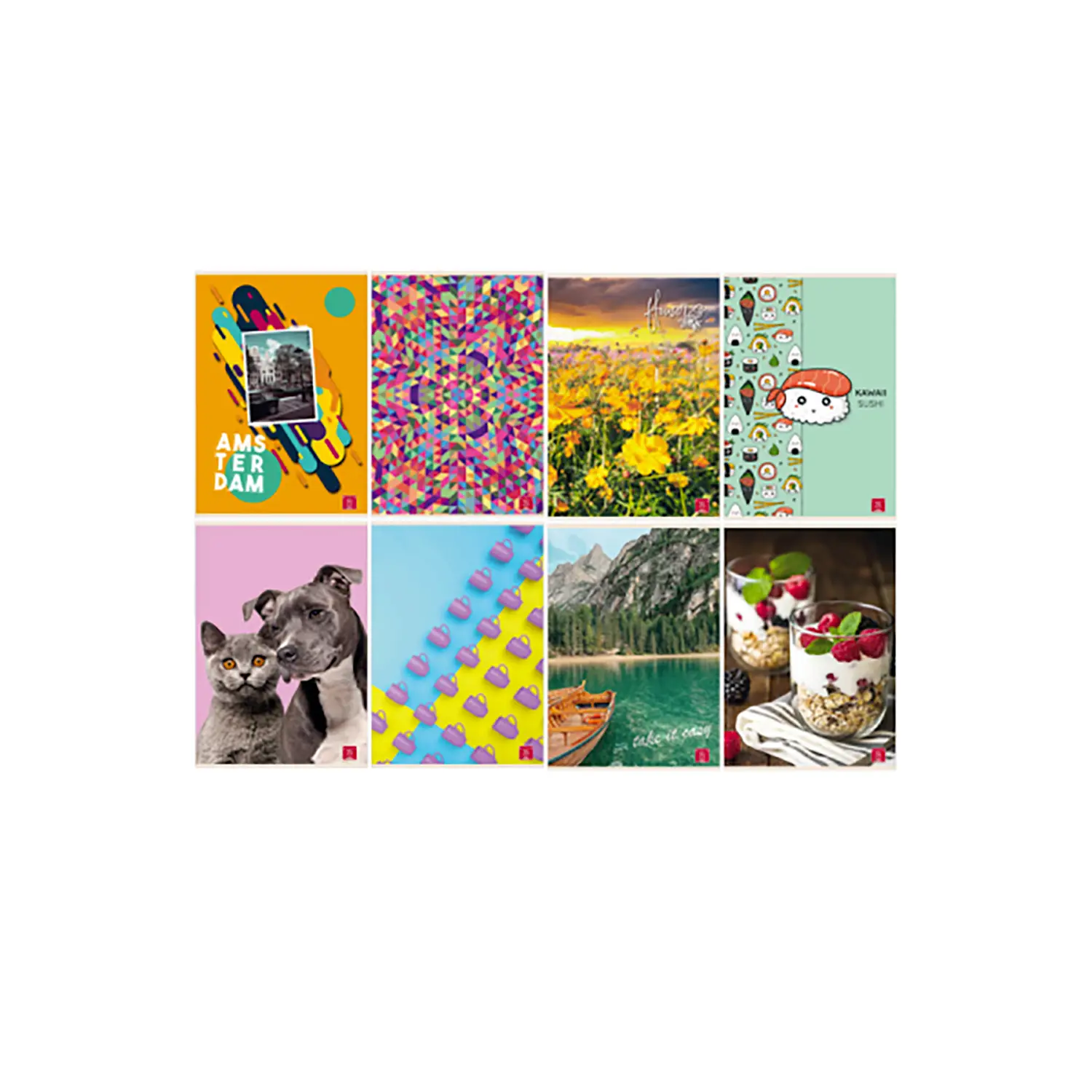 Quaderno Maxi per Bambini Fantasie Assortite: 80 g, Rigatura Q Per Scuola Elementare - Cancelleria varia