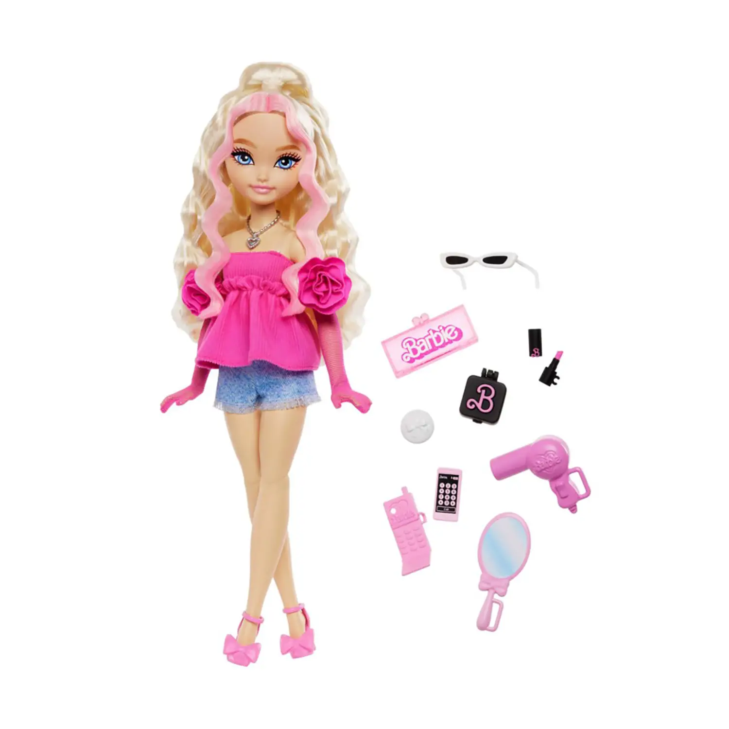 Barbie Dream Besties Malibu Bambola Snodata + Accessori Make-Up - collezionabili bambina
