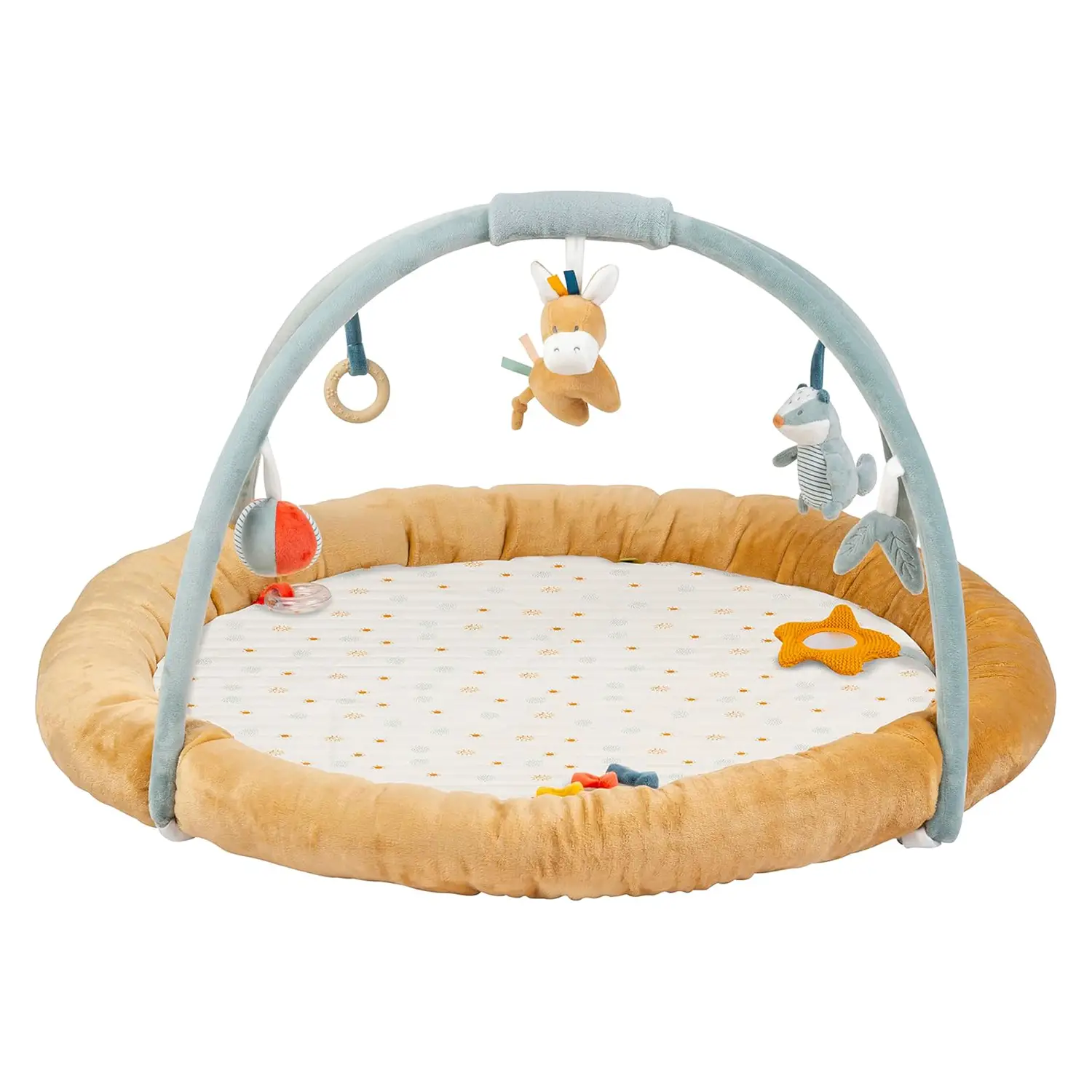Palestrina Pouf Attività Con Archi Azzurro/Beige - Primi giochi