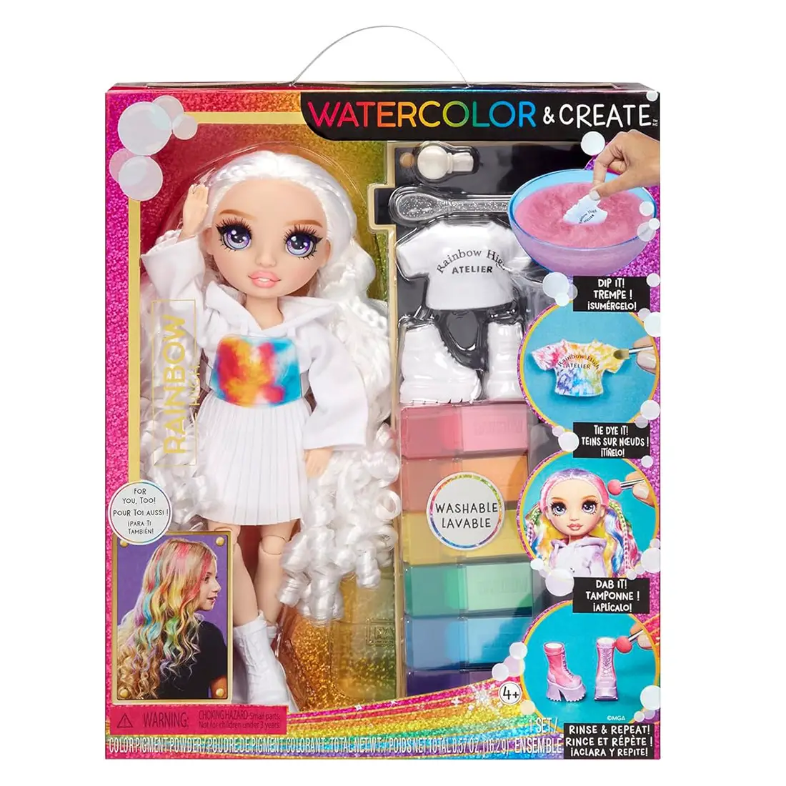 Rainbow High WaterColor E Create Dolls Purple Eyes Ora a un Prezzo Super Scontato! - collezionabili bambina
