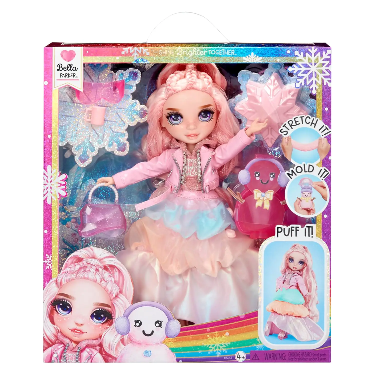 Rainbow High Winter Wonderland Doll - Bella Pink - collezionabili bambina