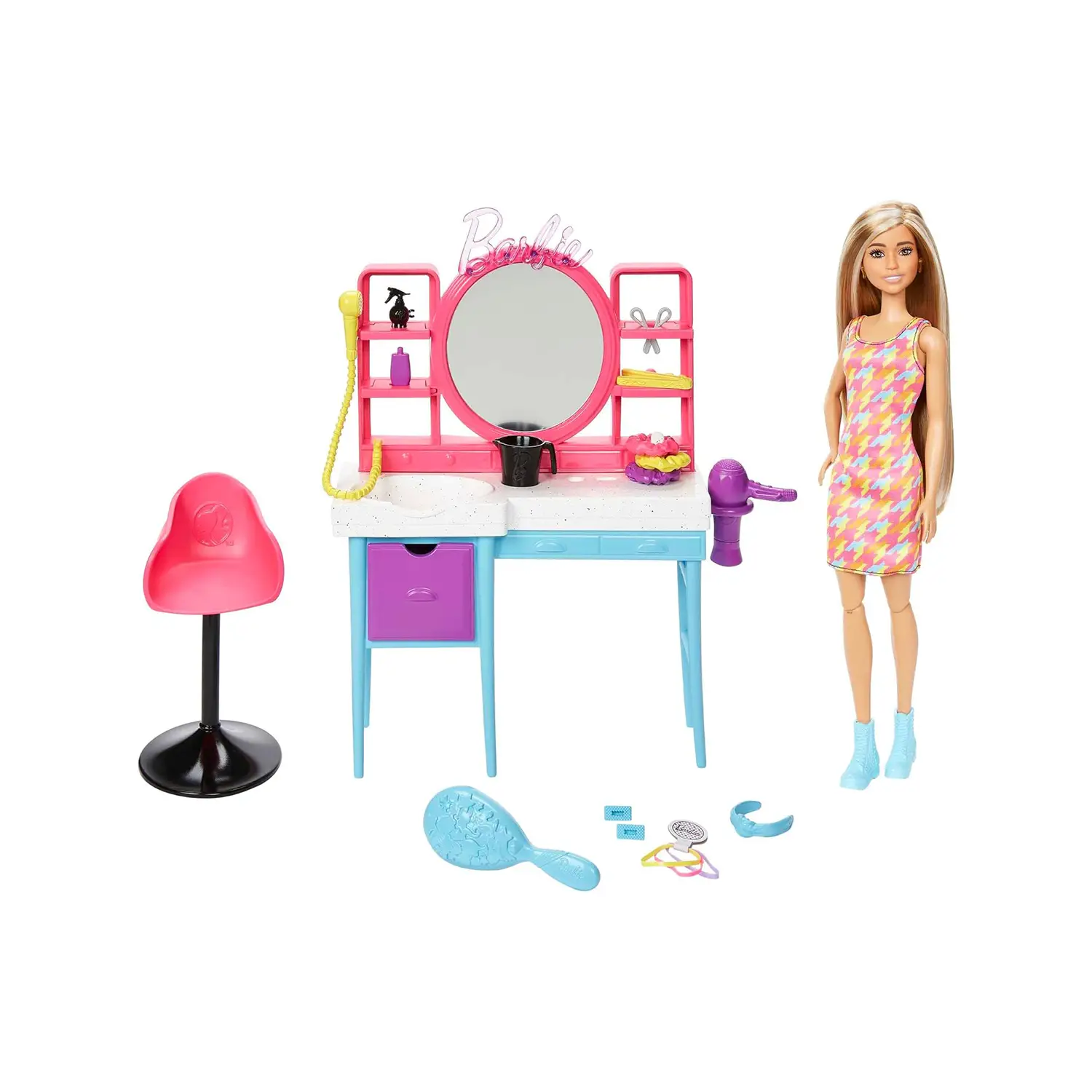 Barbie Salone di Bellezza - Playset Super Chioma con Bambola - collezionabili bambina