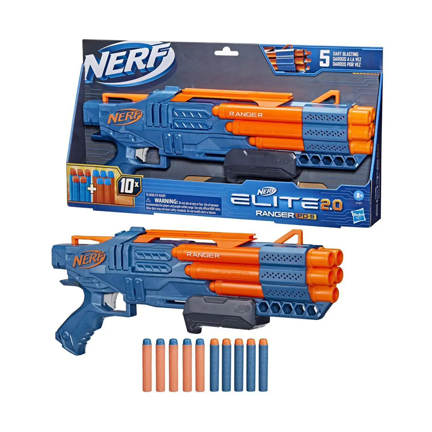 Nerf Elite 2.0 Ranger PD-5 - armi soldatini