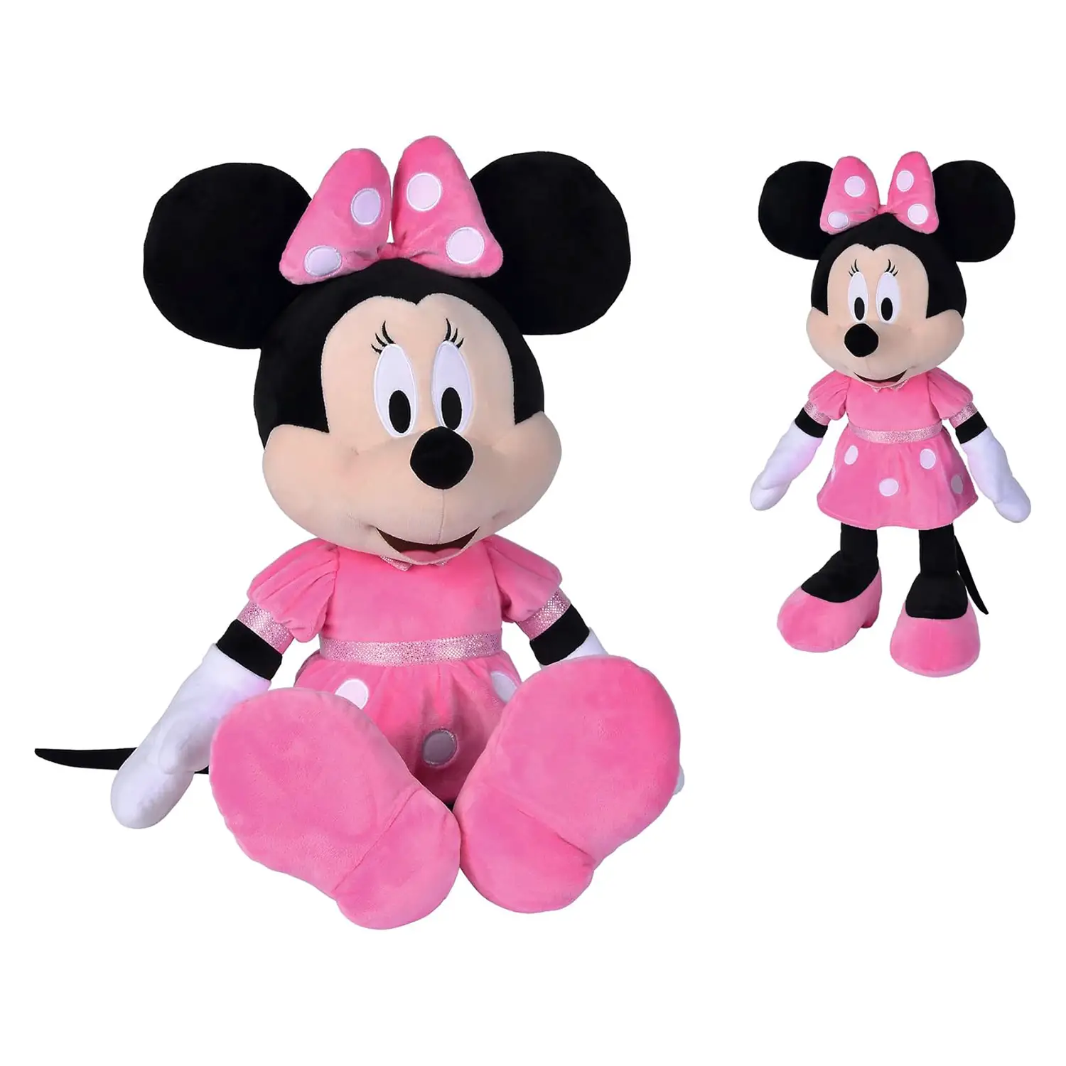 Peluche Minnie Abito Fucsia Cm.43 - peluches 0/36 mesi