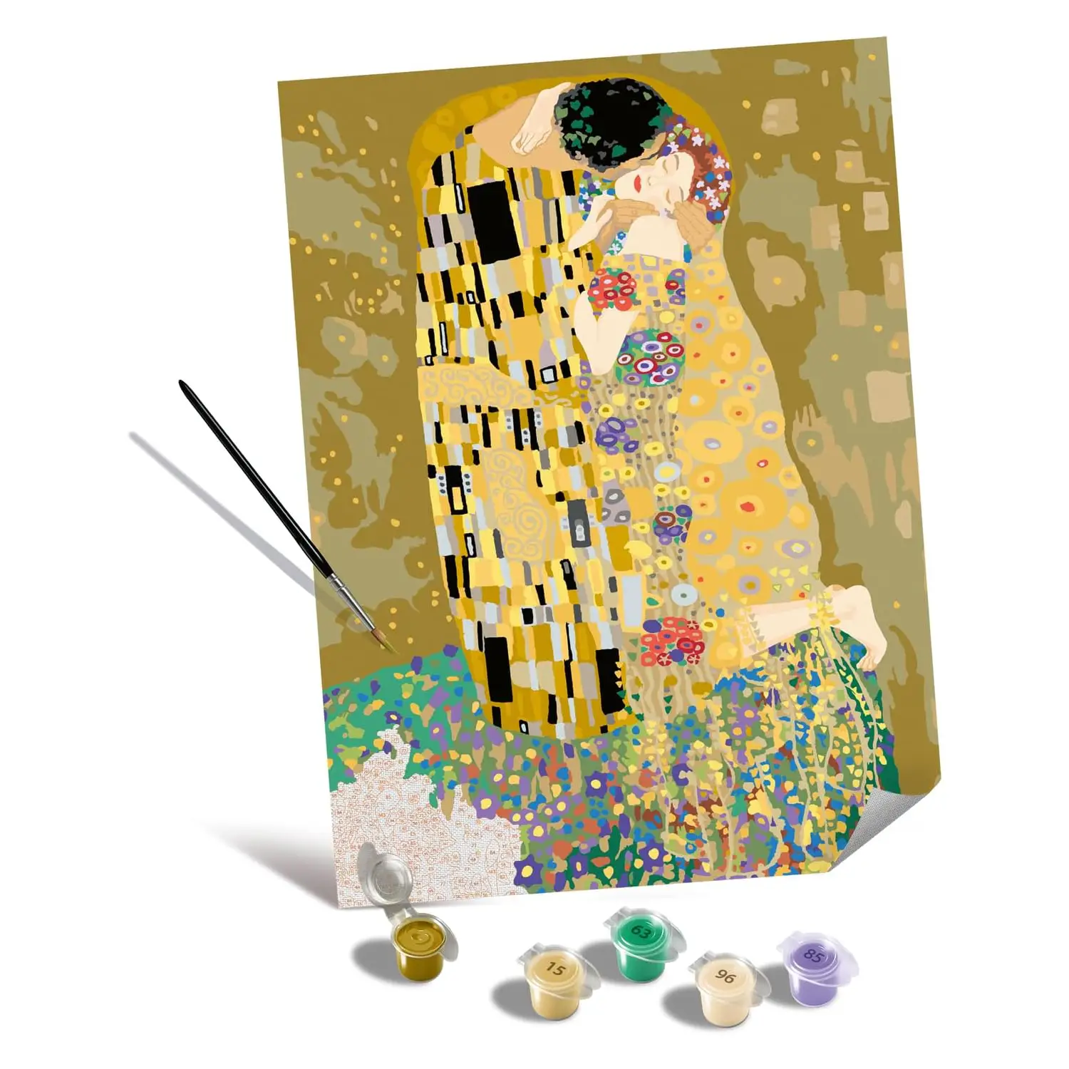 Ravensburger CreArt Serie B Canvas - Klimt: Il Bacio, Kit Pittura - creatività