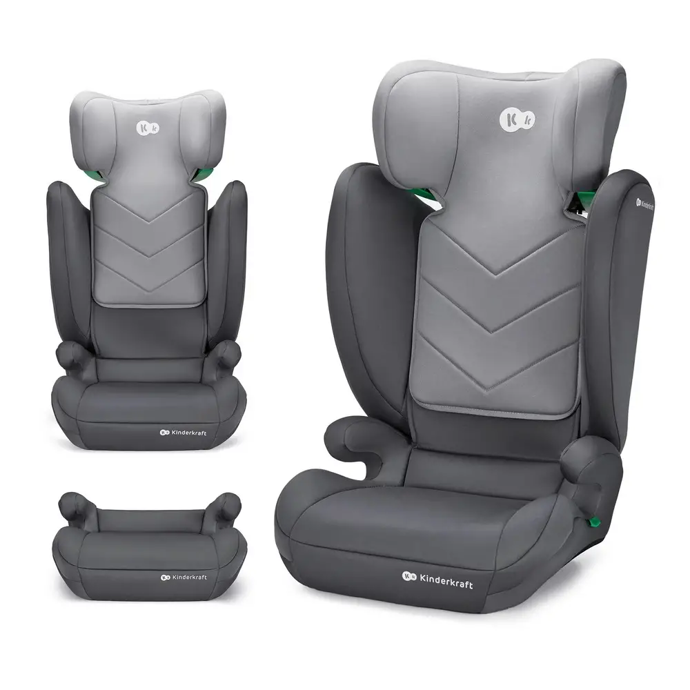 Kinderkraft Seggiolino Auto I-spark I-size Grey 100-150 cm - bambini 100-150 cm (4-12 anni)
