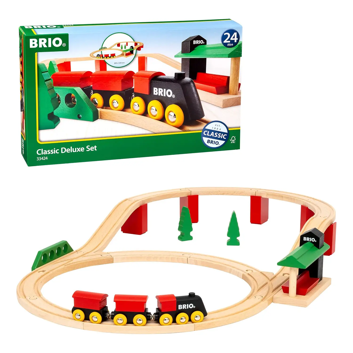 Brio Set Deluxe Classico - Costruzioni in legno