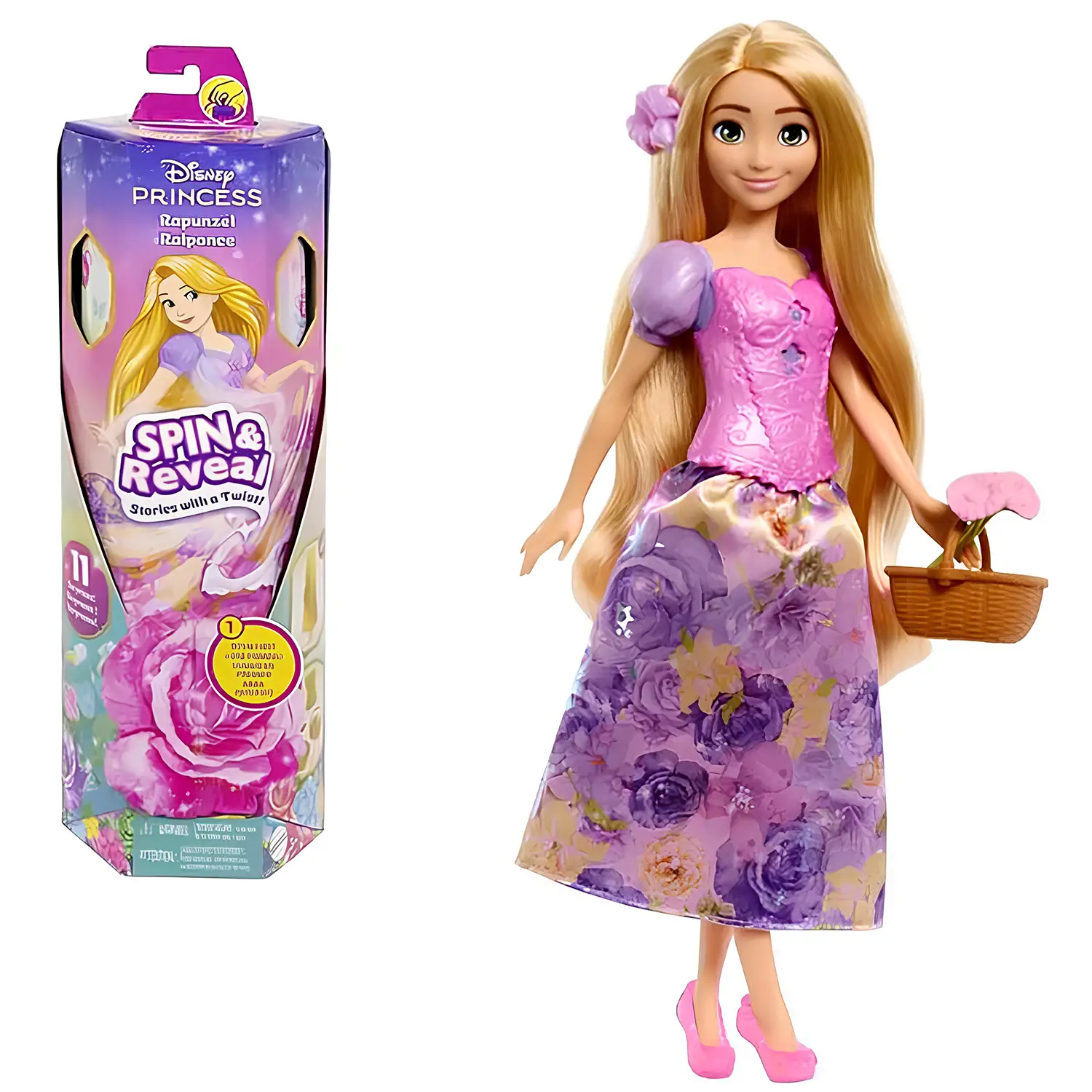 Disney Princess Spin E Reveal Rapunzel - collezionabili bambina