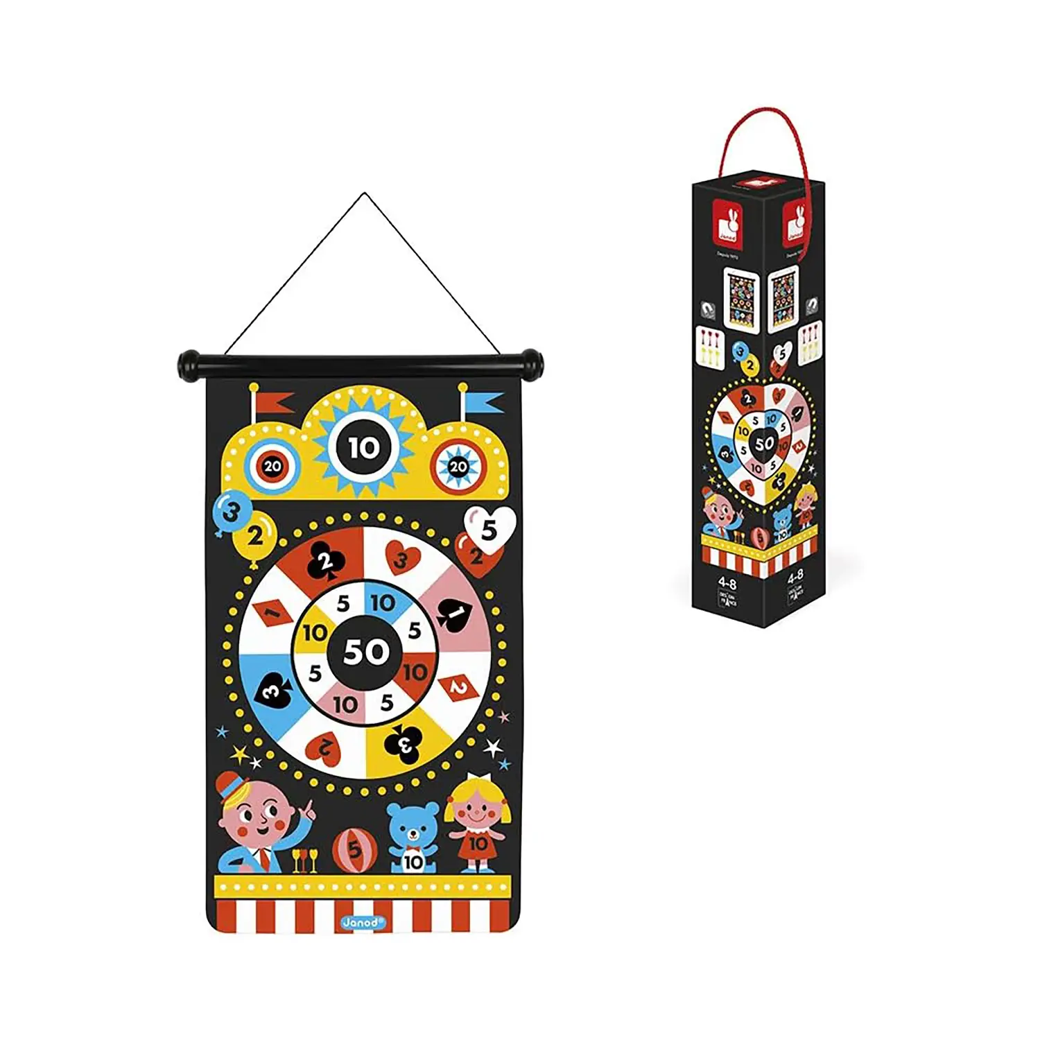 Janod - Gioco delle Freccette Magnetiche - Festa in Fiera - Giochi di Abilità