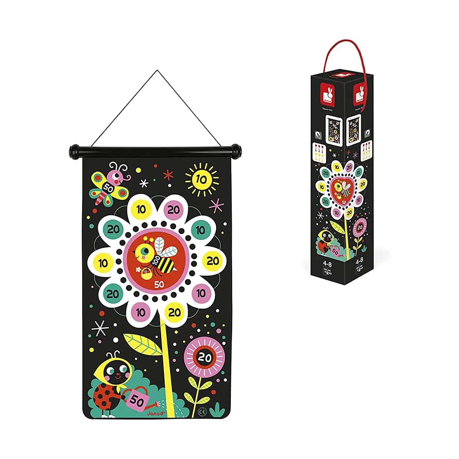 Janod - Gioco delle Freccette Magnetiche - Giardino - Giochi di Abilità