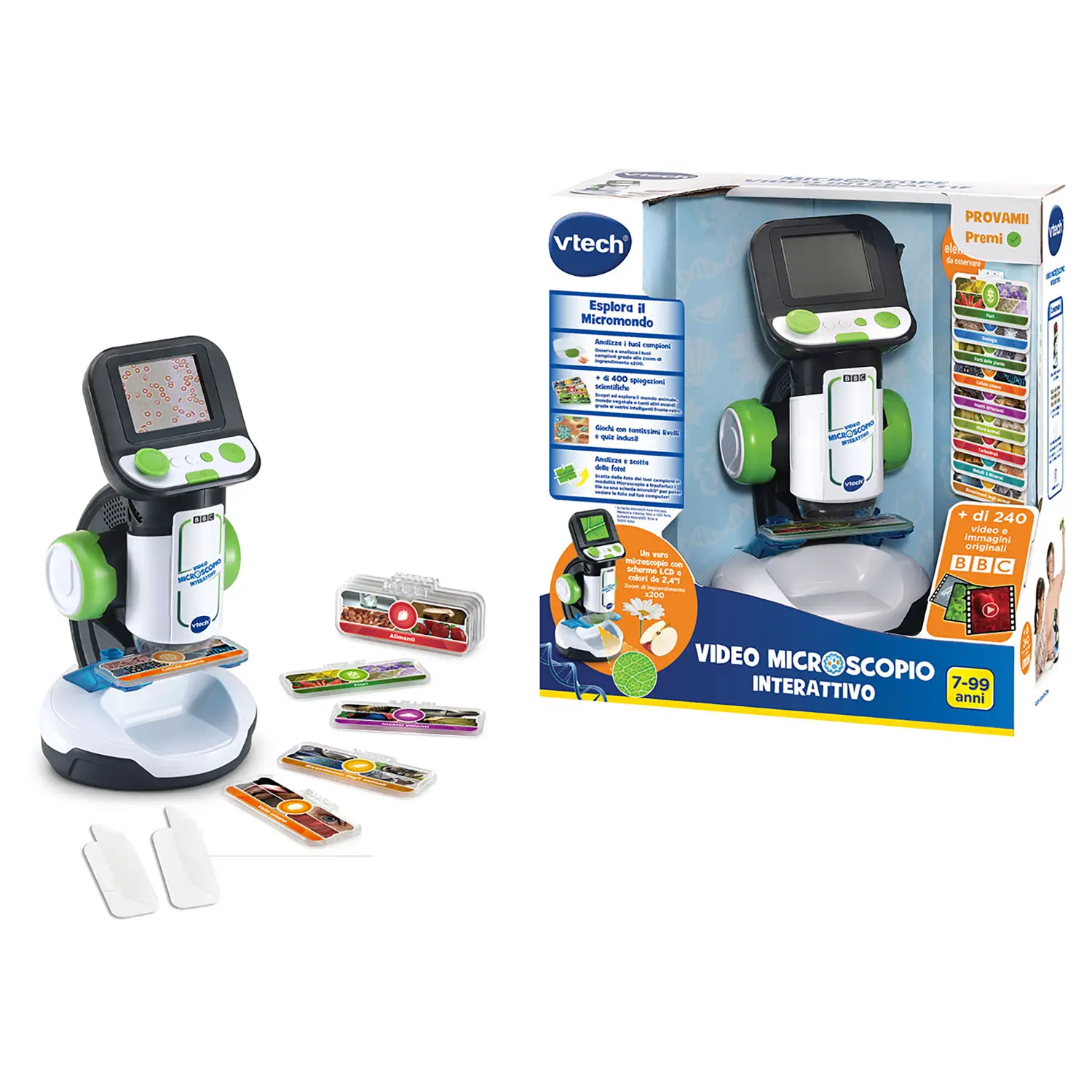VTech Video Microscopio Interattivo Digitale con Video - giochi scientifici