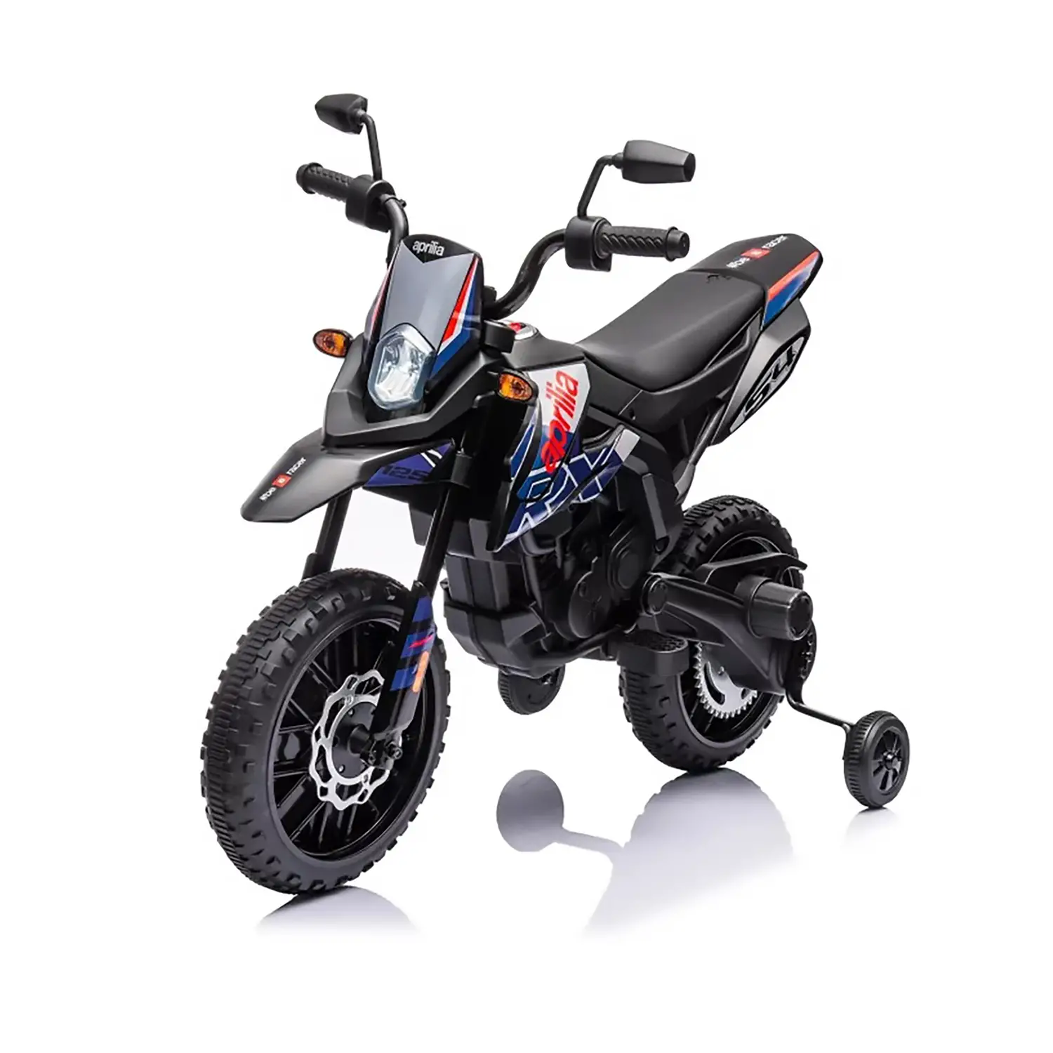 Moto Elettrica Per Bambini Aprilia Rx-125 Motocross 12v Blu - moto
