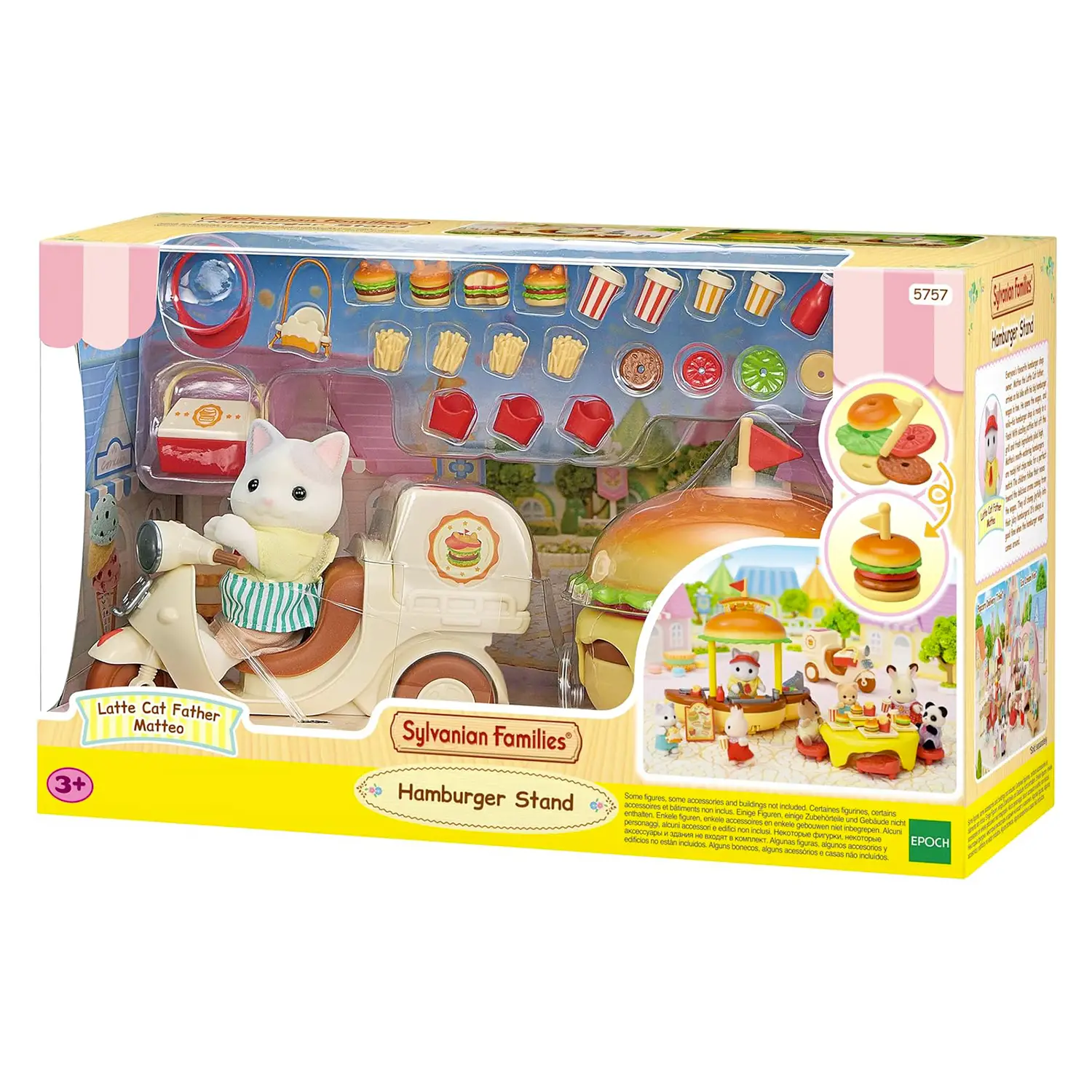 Hamburger Stand - Il chiosco degli Hamburger Sylvanian Families - play set e accessori bambole