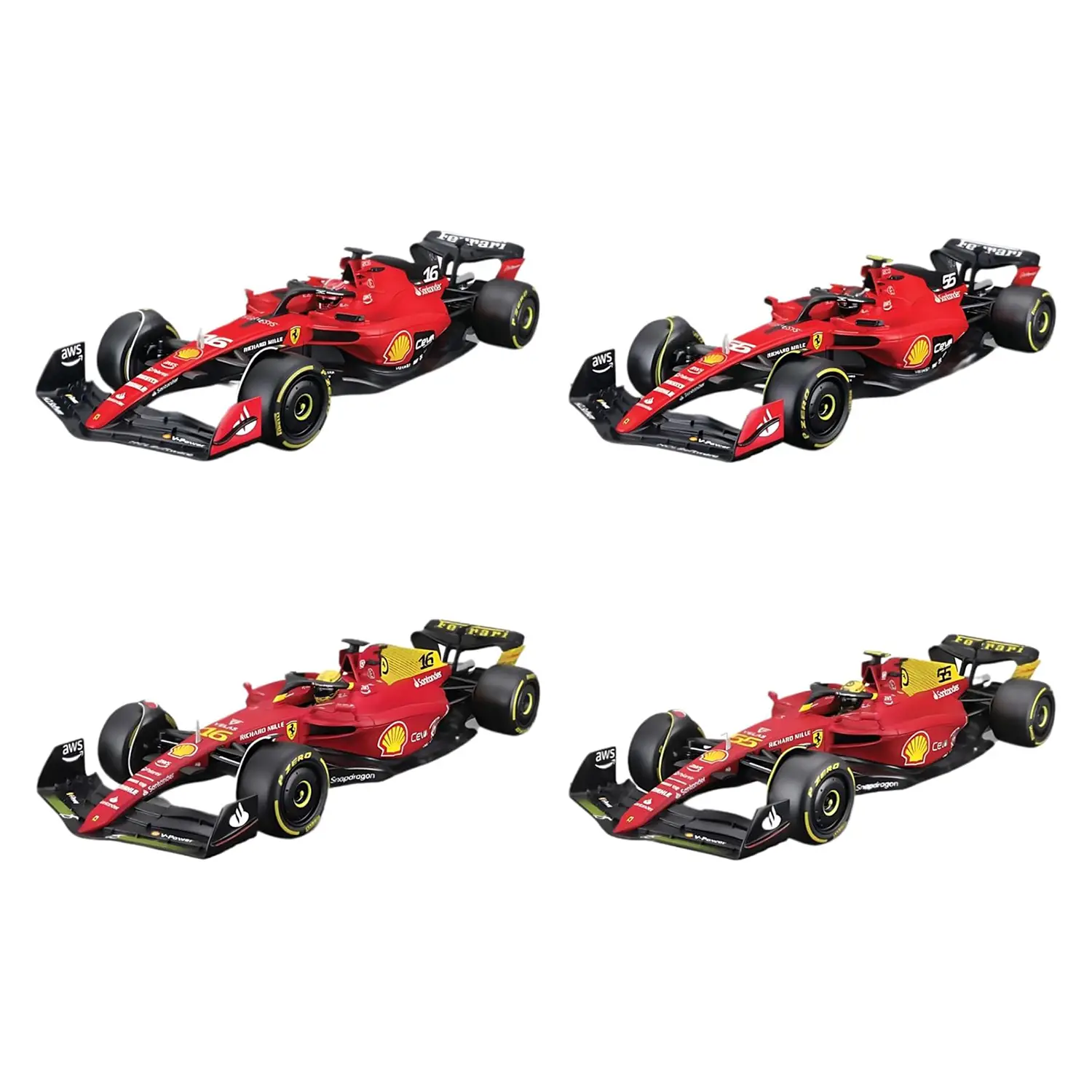 Gift 4 pack Auto 1:43 Ferrari Sf-23 - diecast
