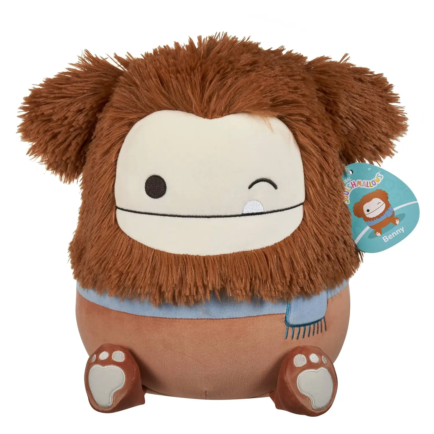 Squishmallows Personaggio 30 Cm: Benny il Bigfoot - peluches 0/36 mesi