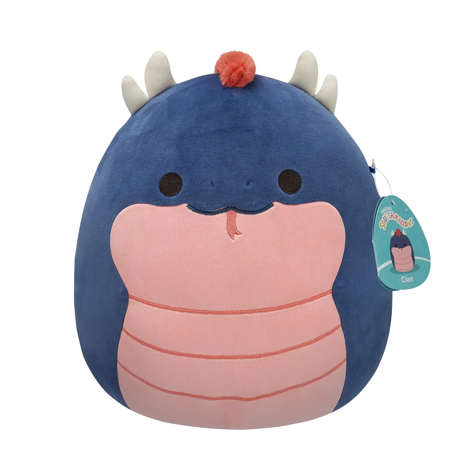 Squishmallows Personaggio 30 Cm: Cian il Basilisco Blu - peluches 0/36 mesi
