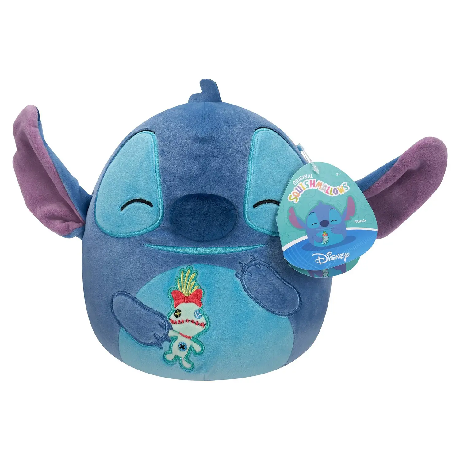 Squishmallows Personaggio 25 Cm: Stitch con Bambolina Scrump - peluches 0/36 mesi