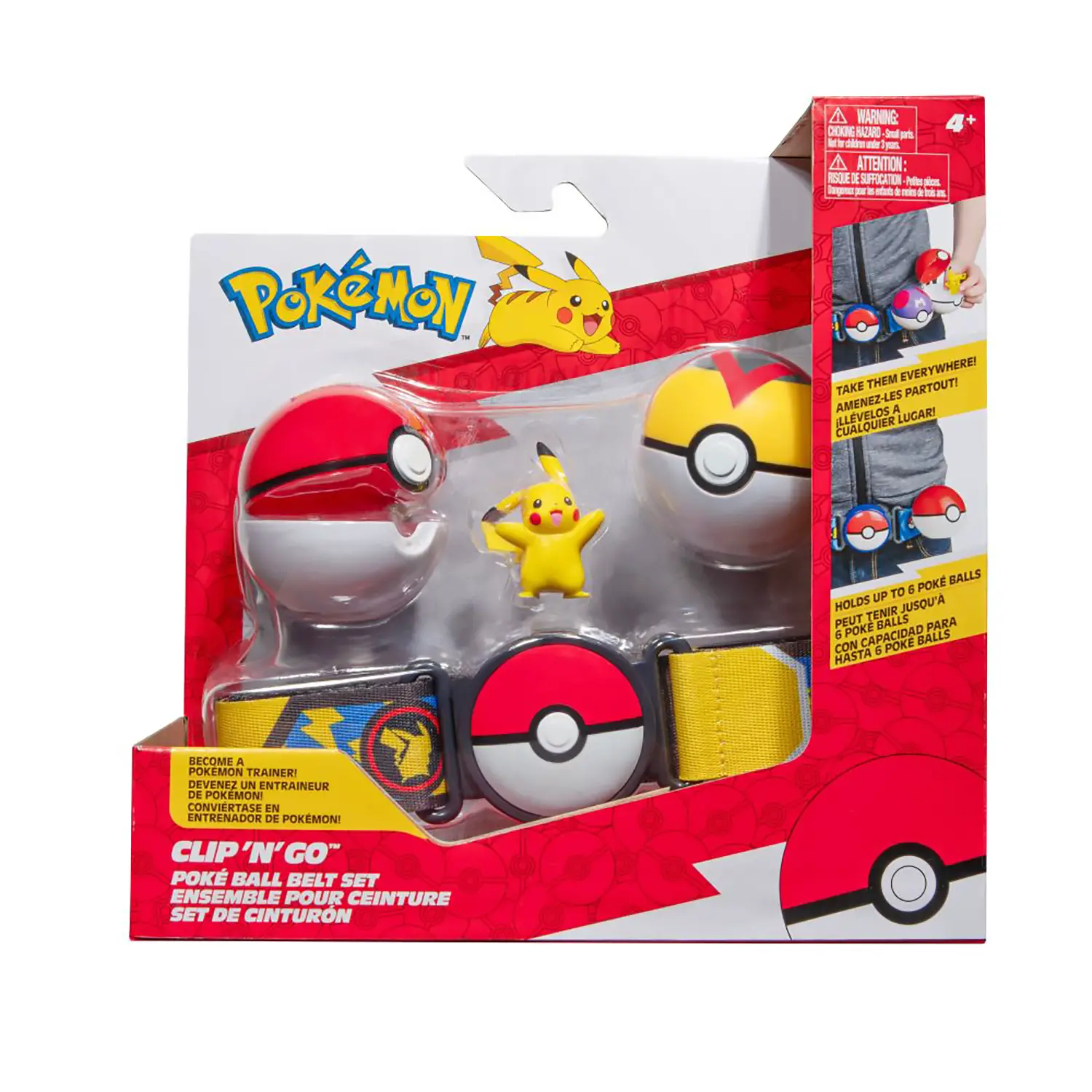 Pokémon Poké Ball Set Cintura - Poké Ball, Level Ball e Pikachu - action figures ed accessori