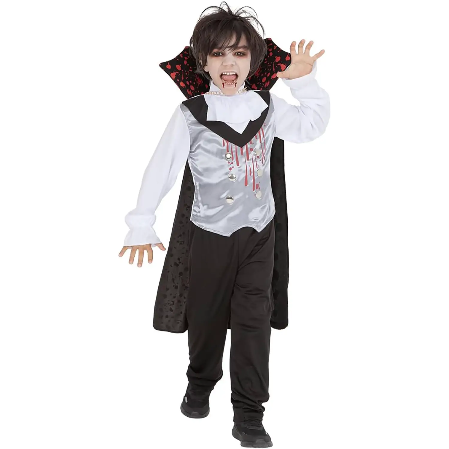Costume Vampiro Insanguinato per Bambini - Taglia XS - 5/6 anni - Abiti halloween