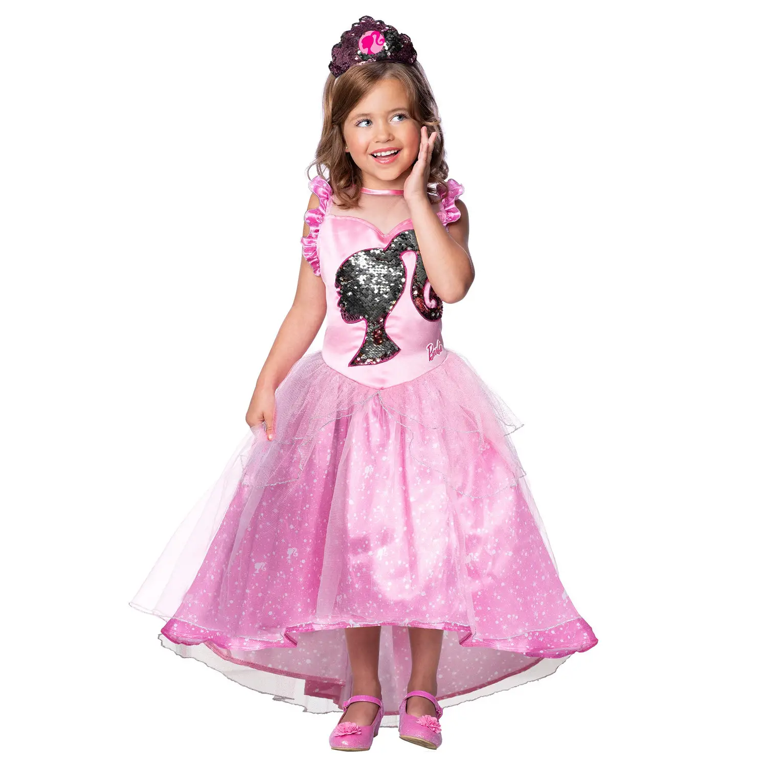 Costume Barbie Principessa per Bambine - Taglia L - 7/8 anni - abiti bambino e bambina