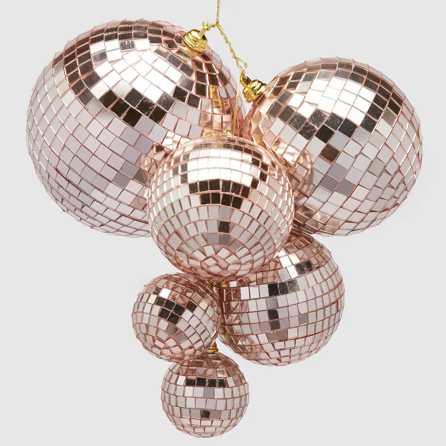 Addobbo Grappolo Specchio X6 H.20 Cm - addobbi albero