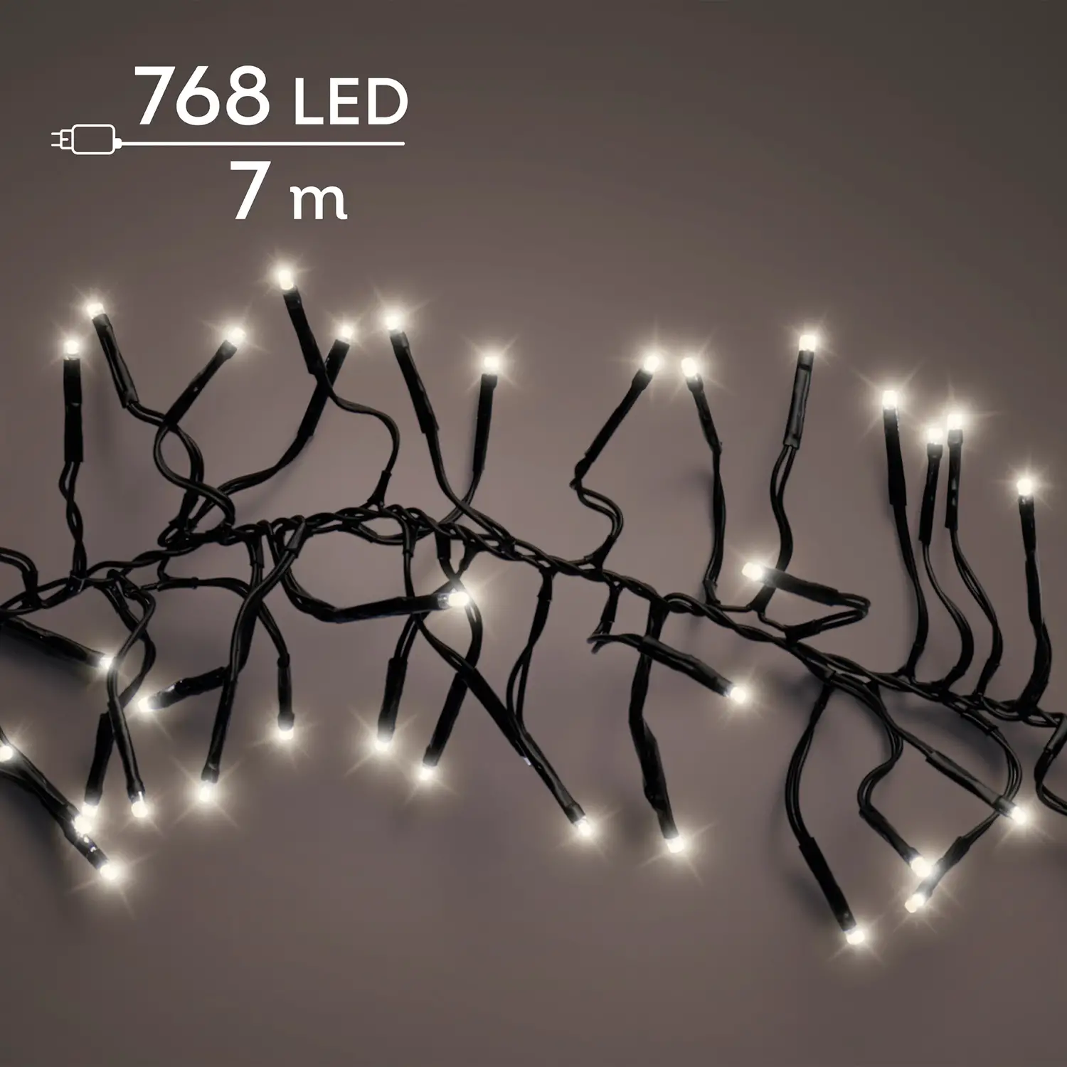 Lumineo Cluster 768 LED 7 m Bianco Caldo da Esterno - luci