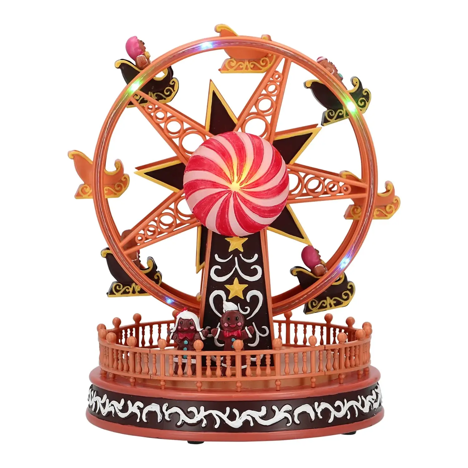Ruota Panoramica Natalizia Animata con Caramelle - scene e villaggi