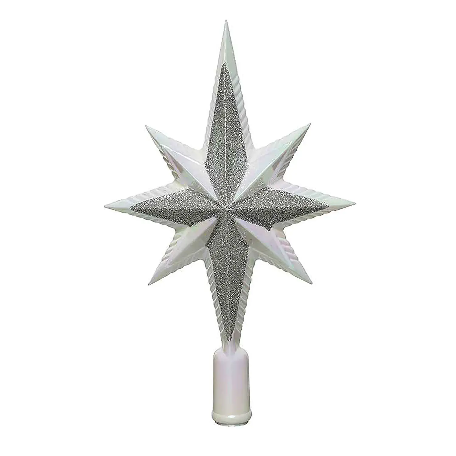 Puntale Albero Natale Glitter Pearl - addobbi albero