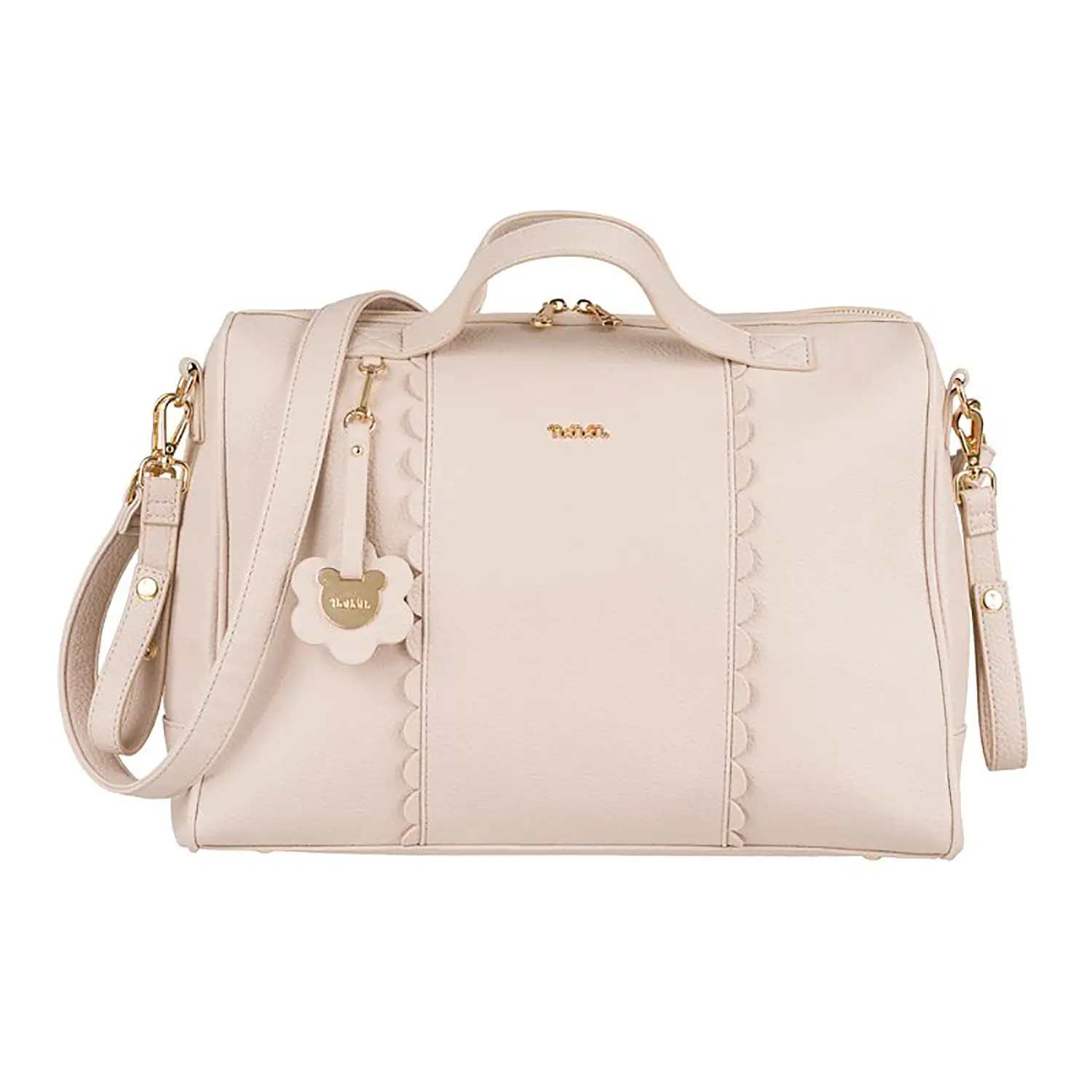 Borsa Passeggio Con Fasciatoio Beige - borse e zaini