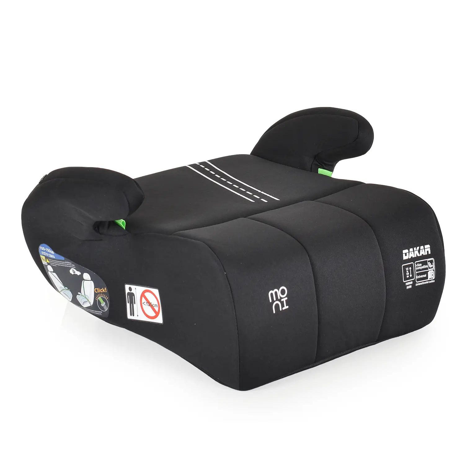 Seggiolino Auto Dacar Nero 125-150 Cm - bambini 100-150 cm (4-12 anni)